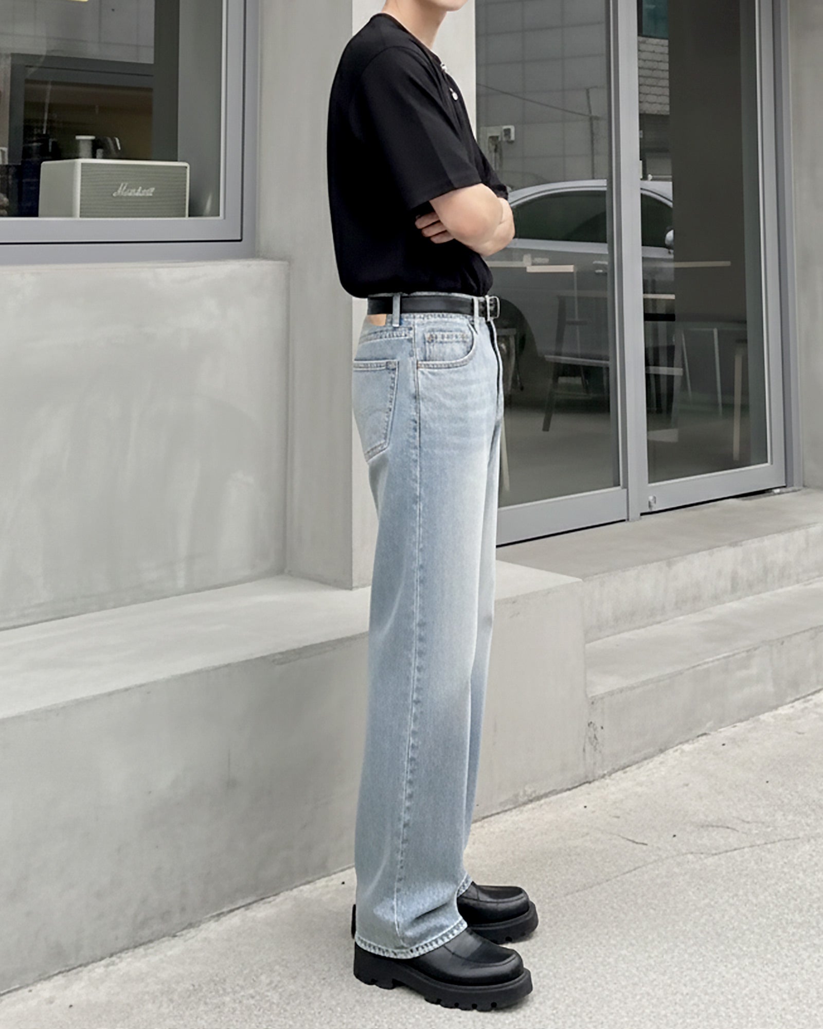 フロントホックスリットネックトップス Ot20135