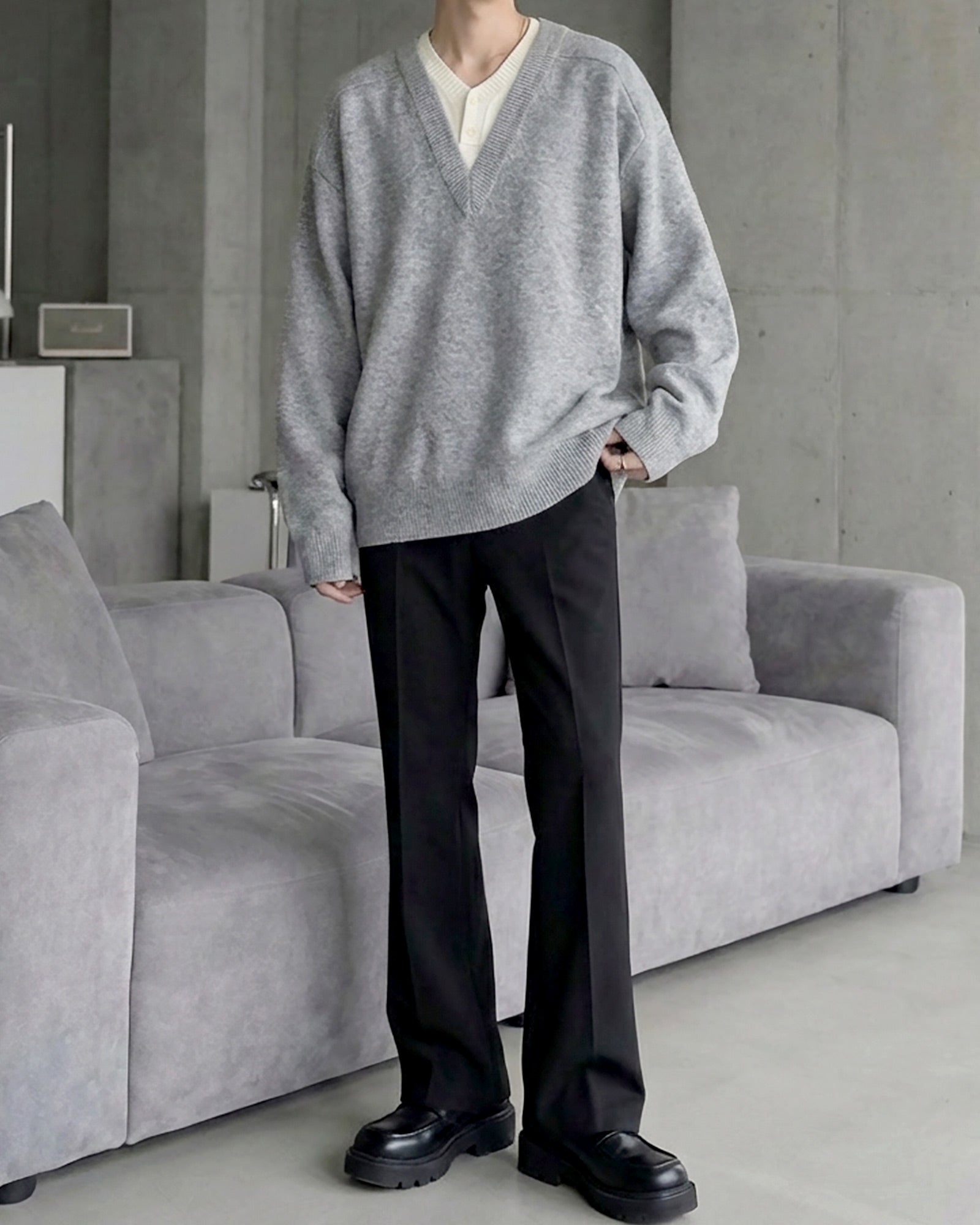 クラシックレイヤードニット Ot20146