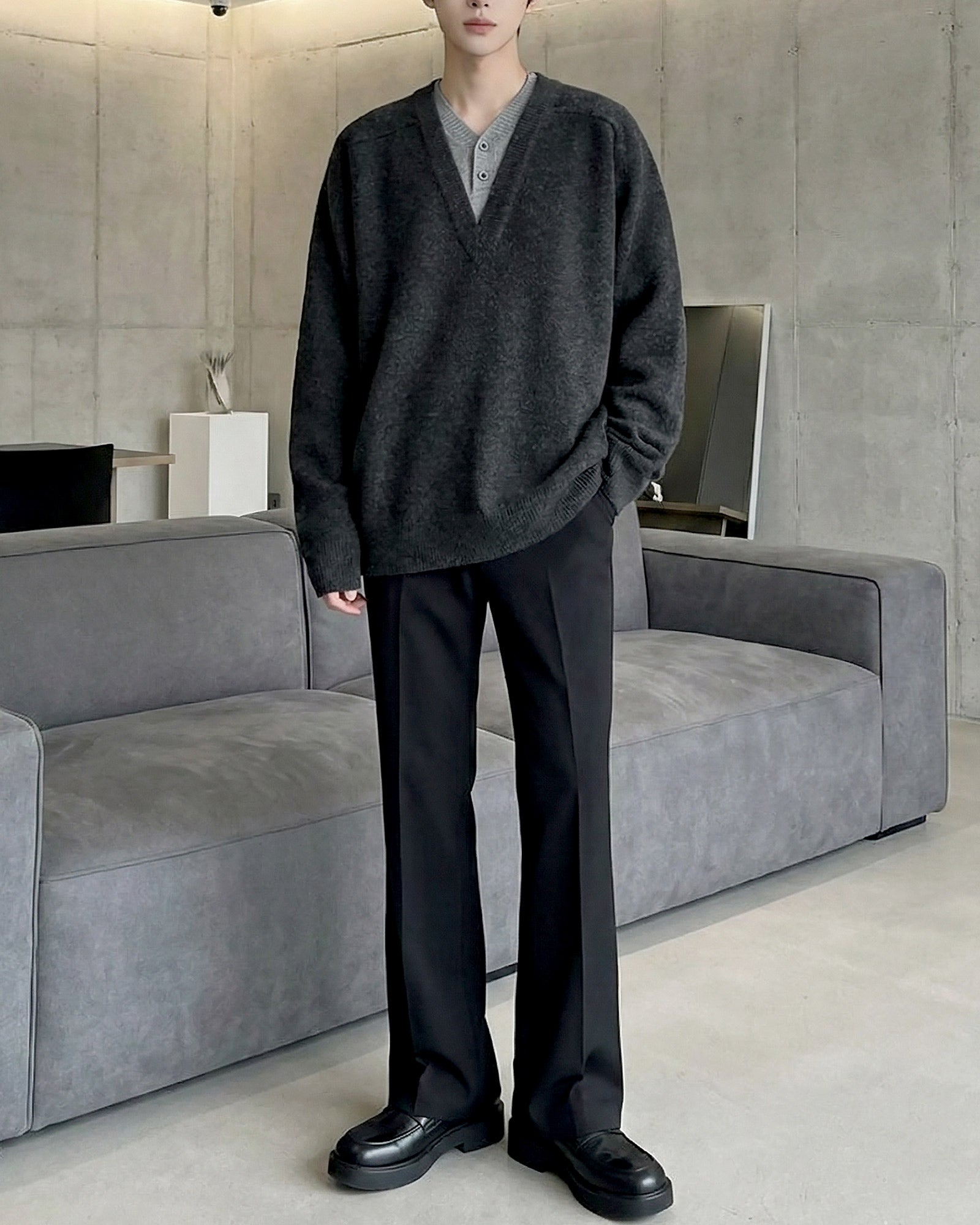 クラシックレイヤードニット Ot20146