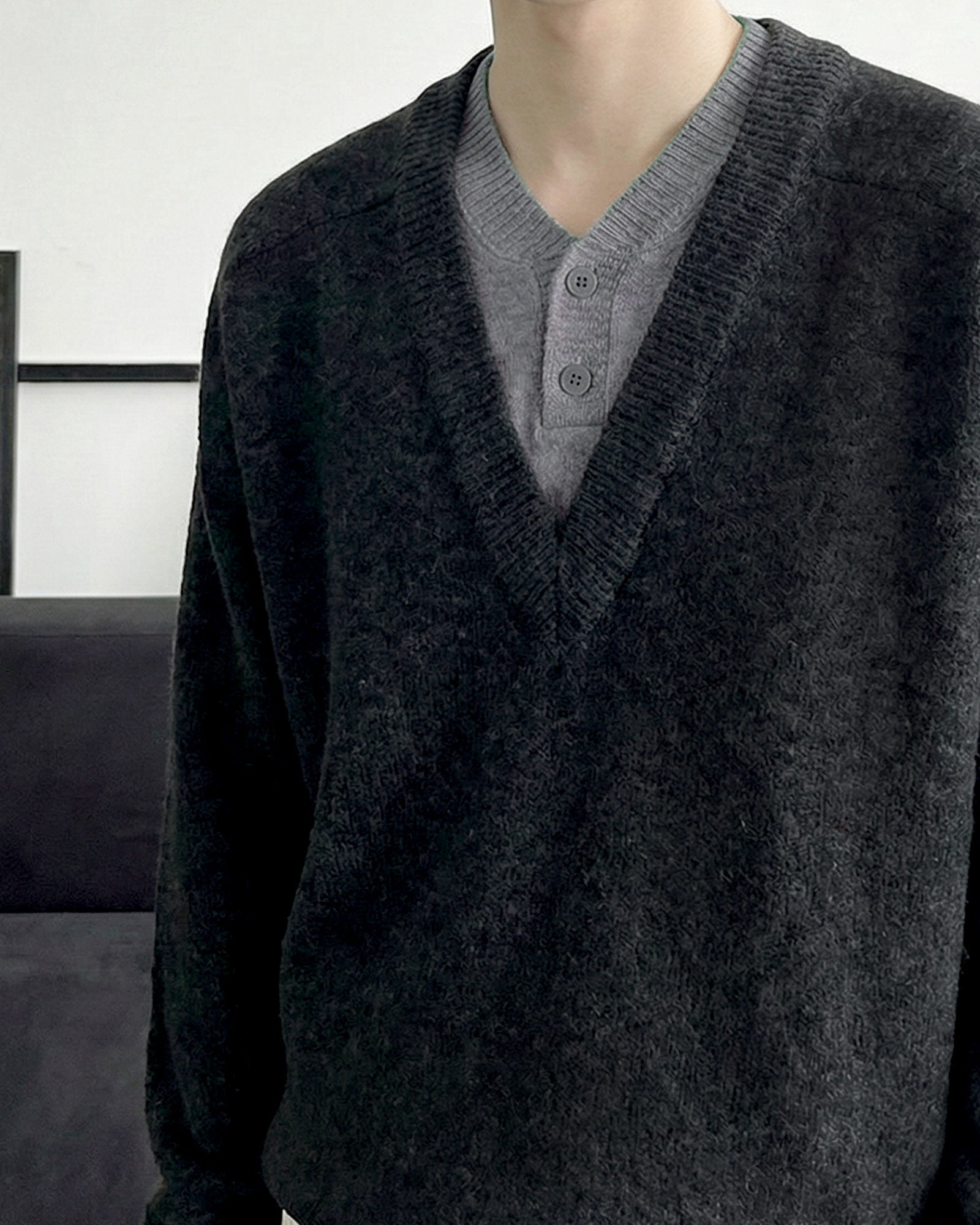 クラシックレイヤードニット Ot20146