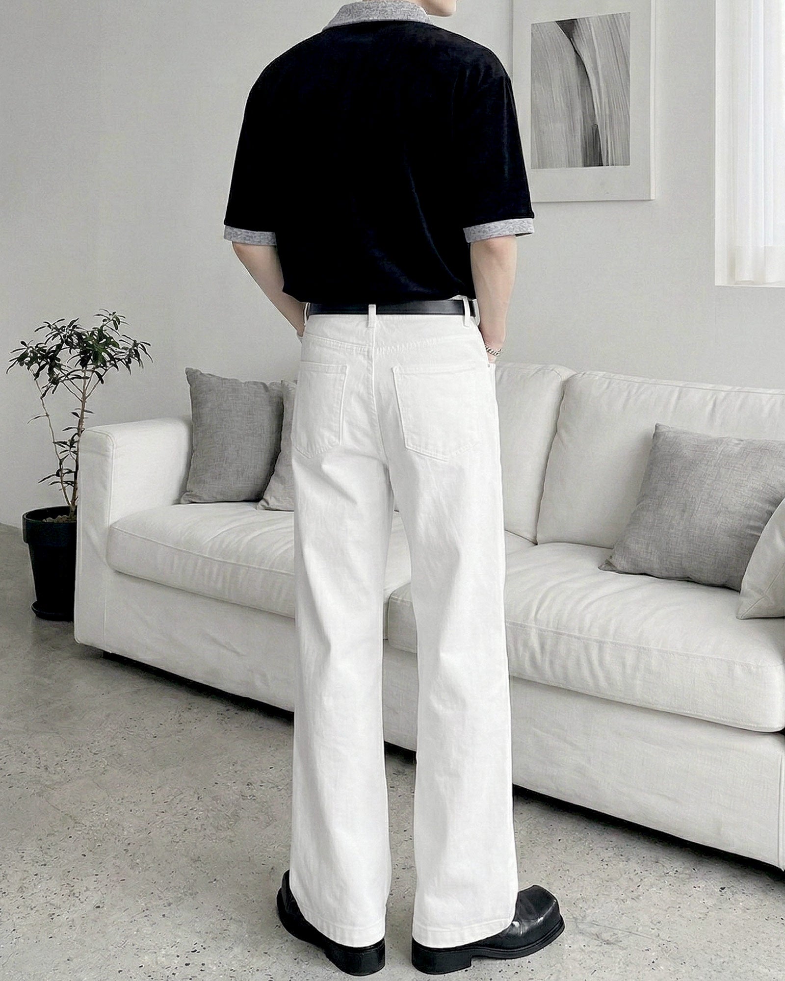 バイカラーハーフジップトップス Ot20147