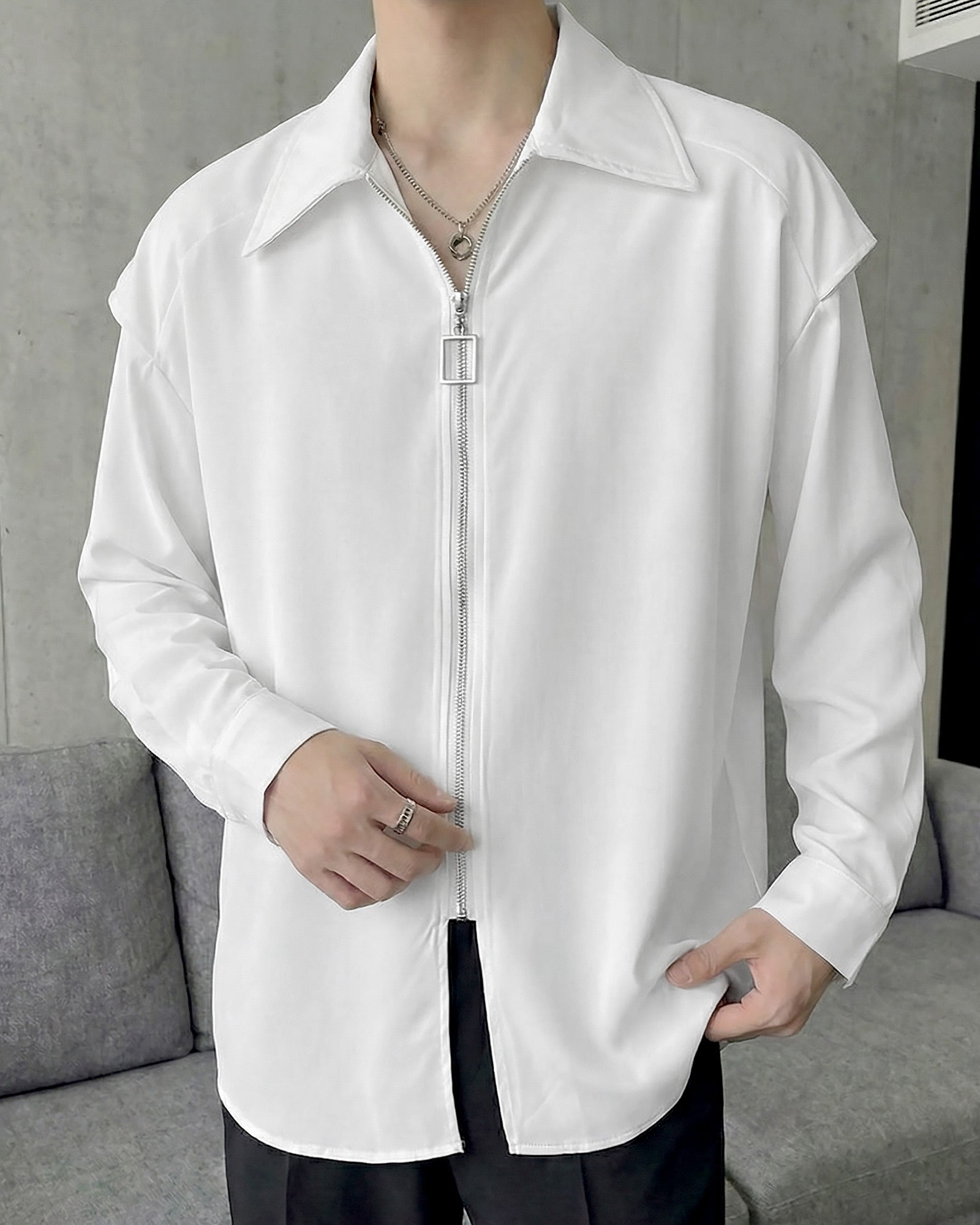 エッジラインモードジップシャツ Ot20150