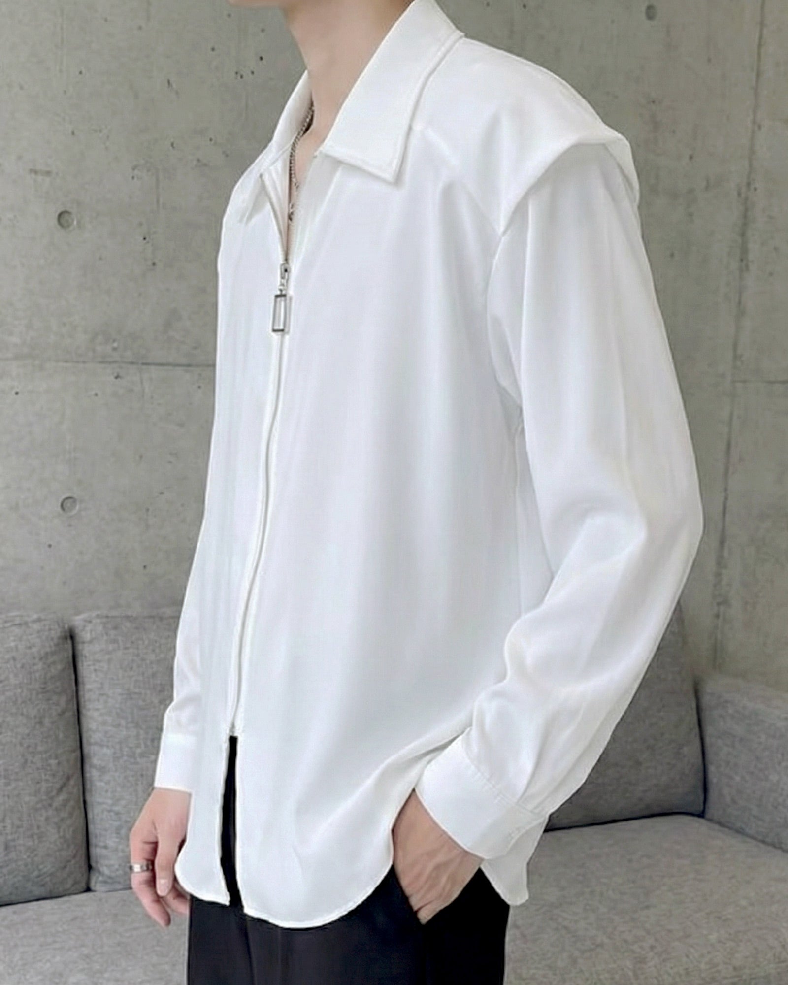 エッジラインモードジップシャツ Ot20150