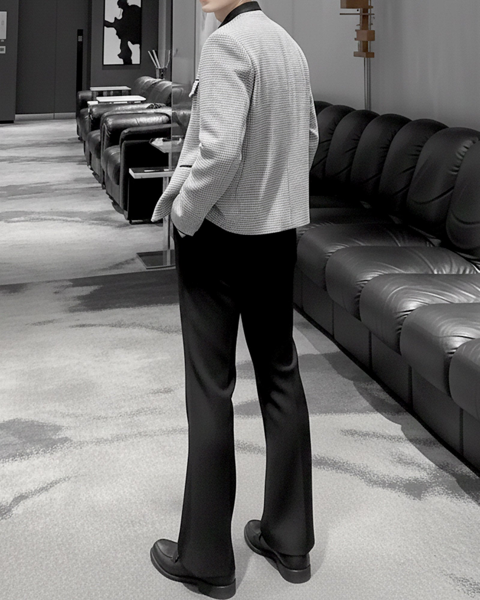 ハウンドチェックショートジャケット Ot30052