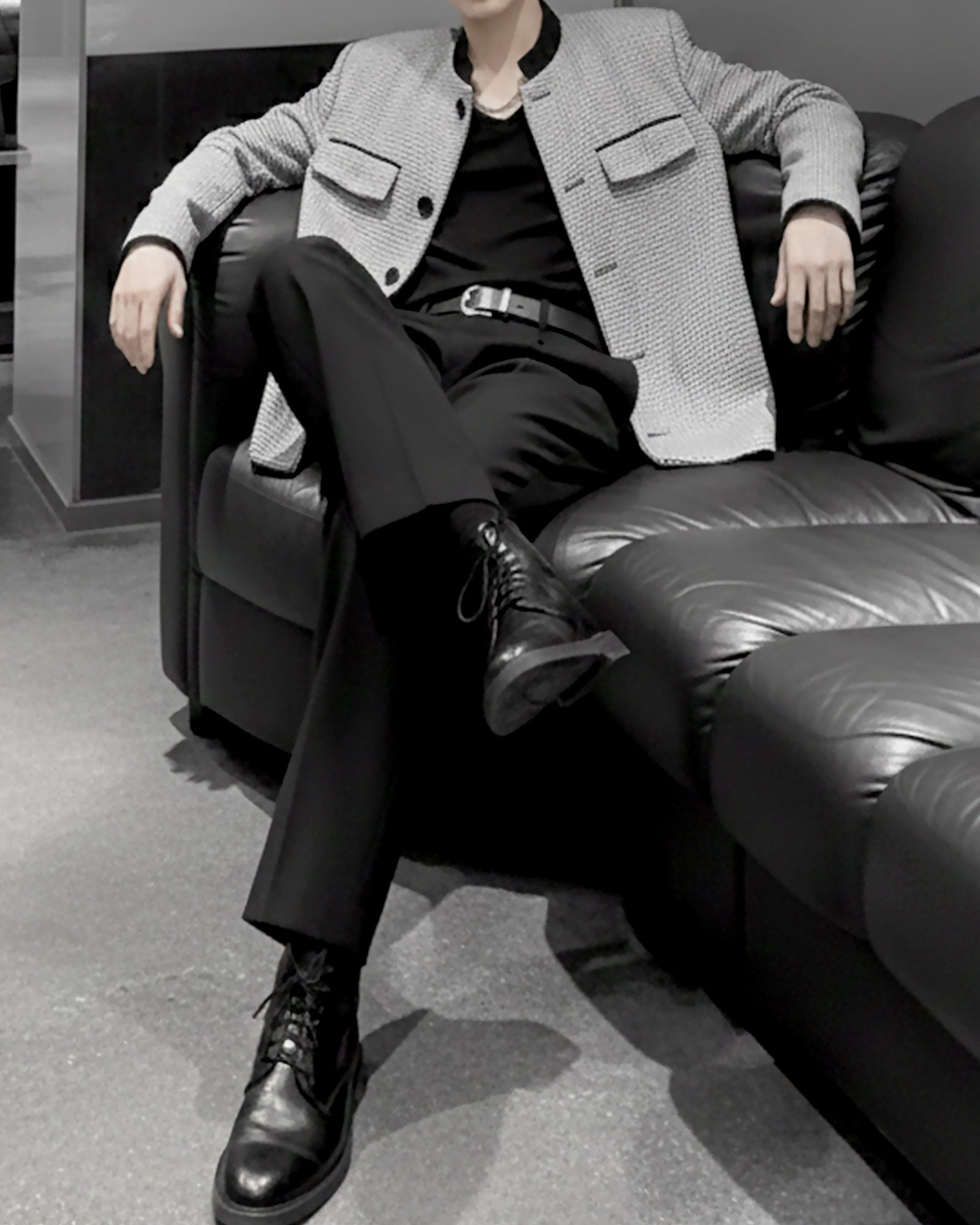 ハウンドチェックショートジャケット Ot30052