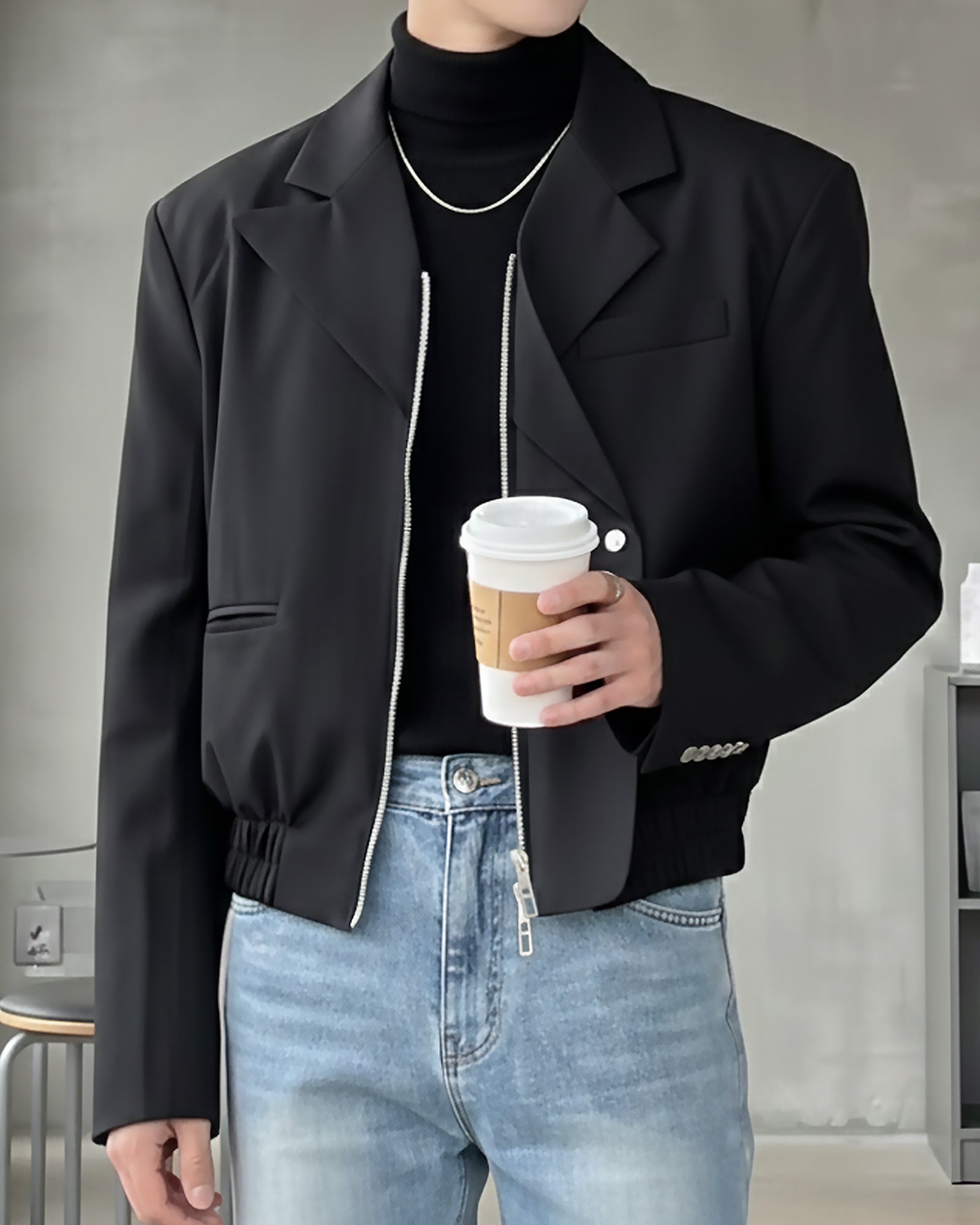 モードラインテーラードジップジャケット Ot30053