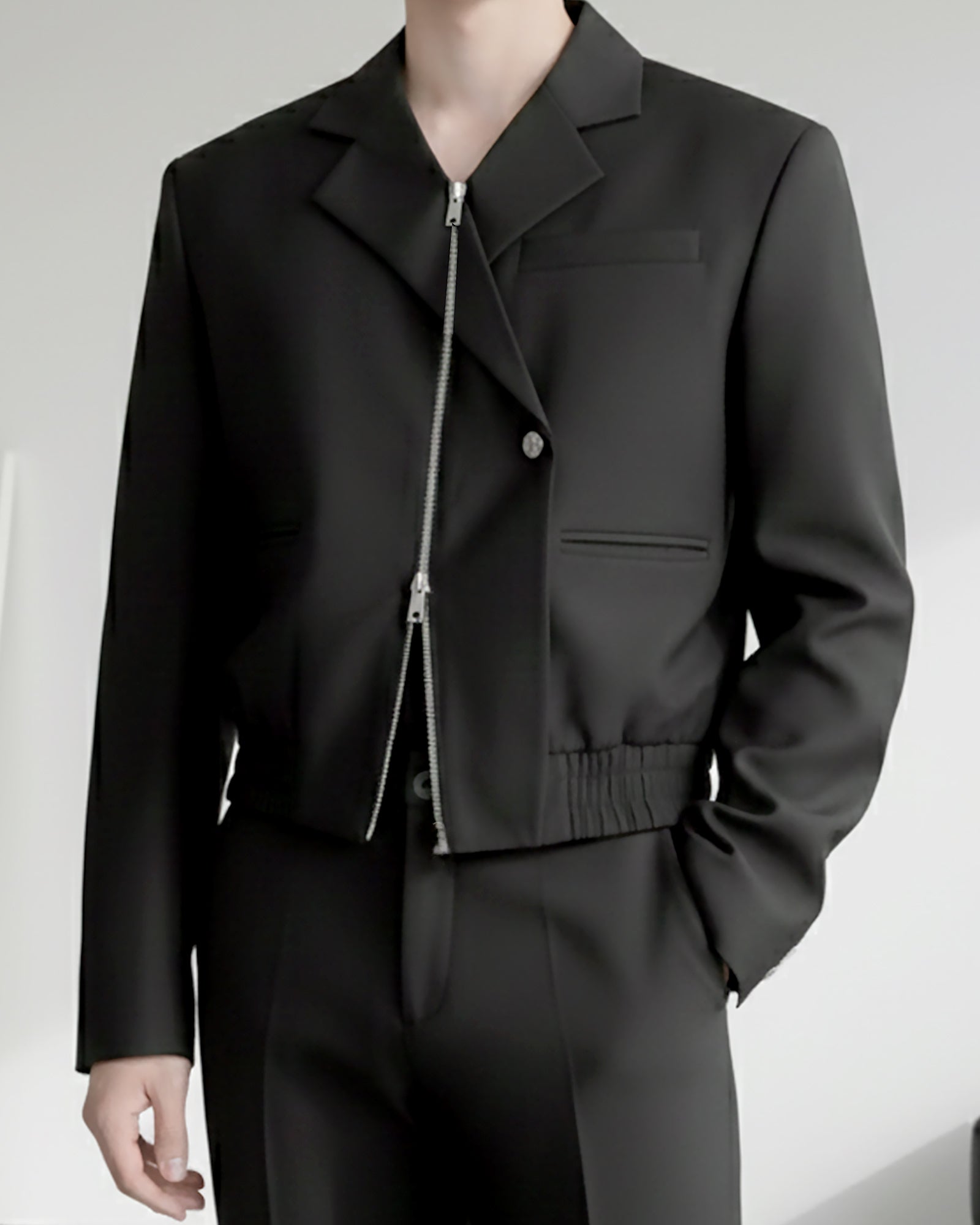 バイカラーシャギーカーディガン Ot4641