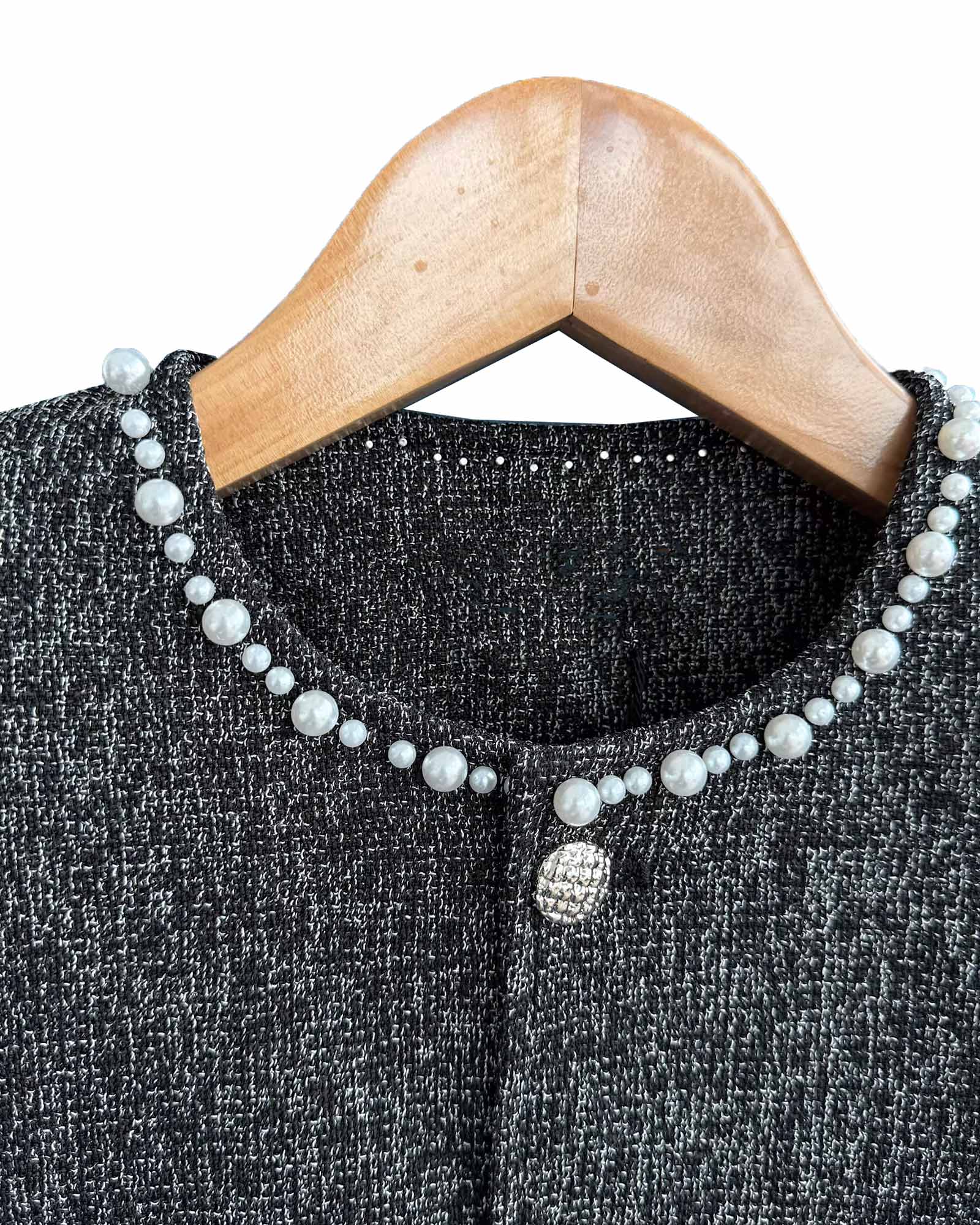 パールトリムミックスツイードジャケット Ot30069