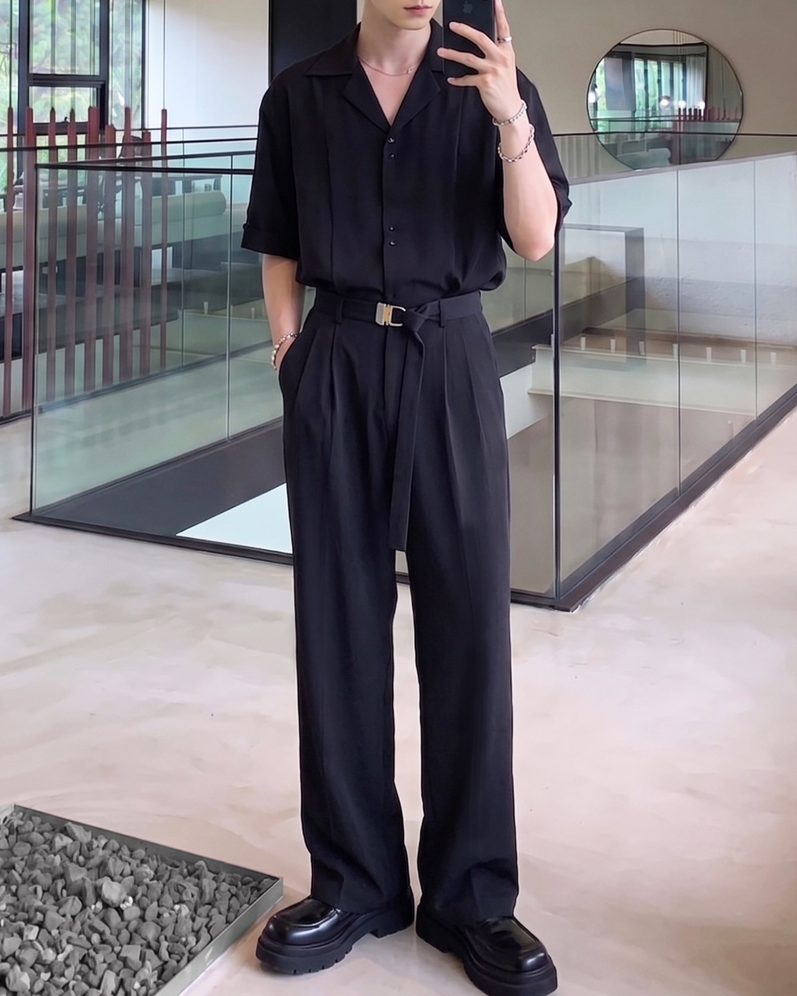 オープンカラーエフォートレスセットアップ Ot30077