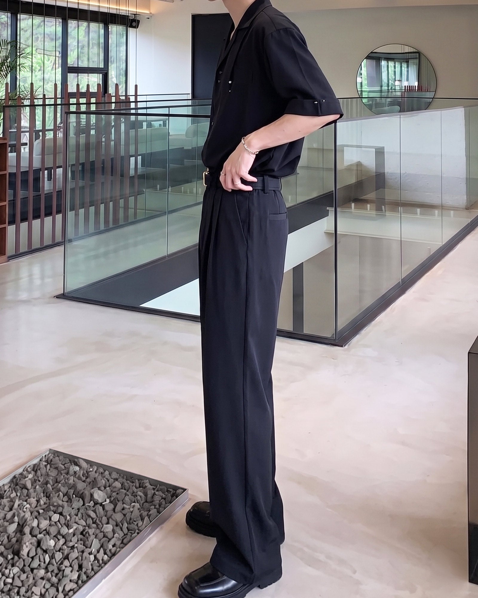 オープンカラーエフォートレスセットアップ Ot30077