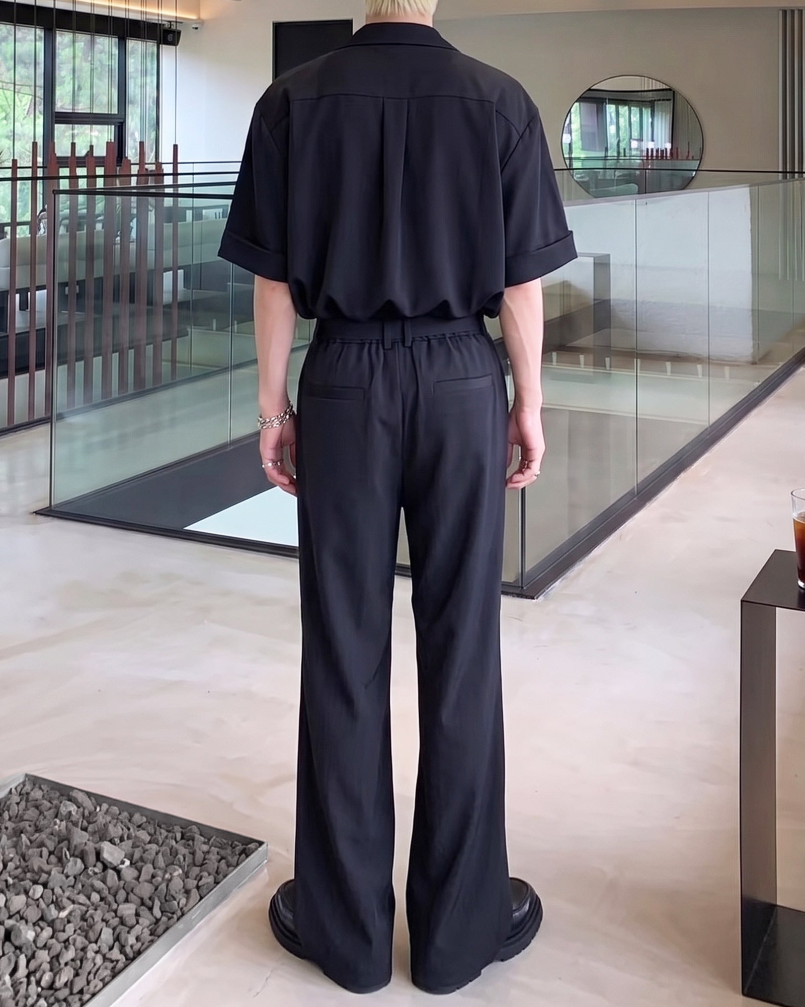 オープンカラーエフォートレスセットアップ Ot30077