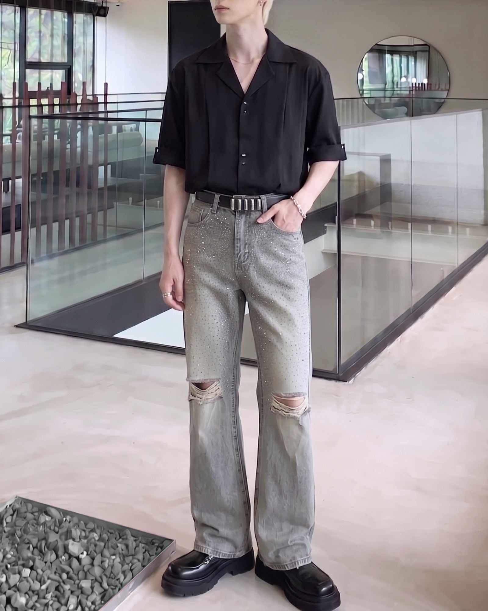 オープンカラーエフォートレスセットアップ Ot30077