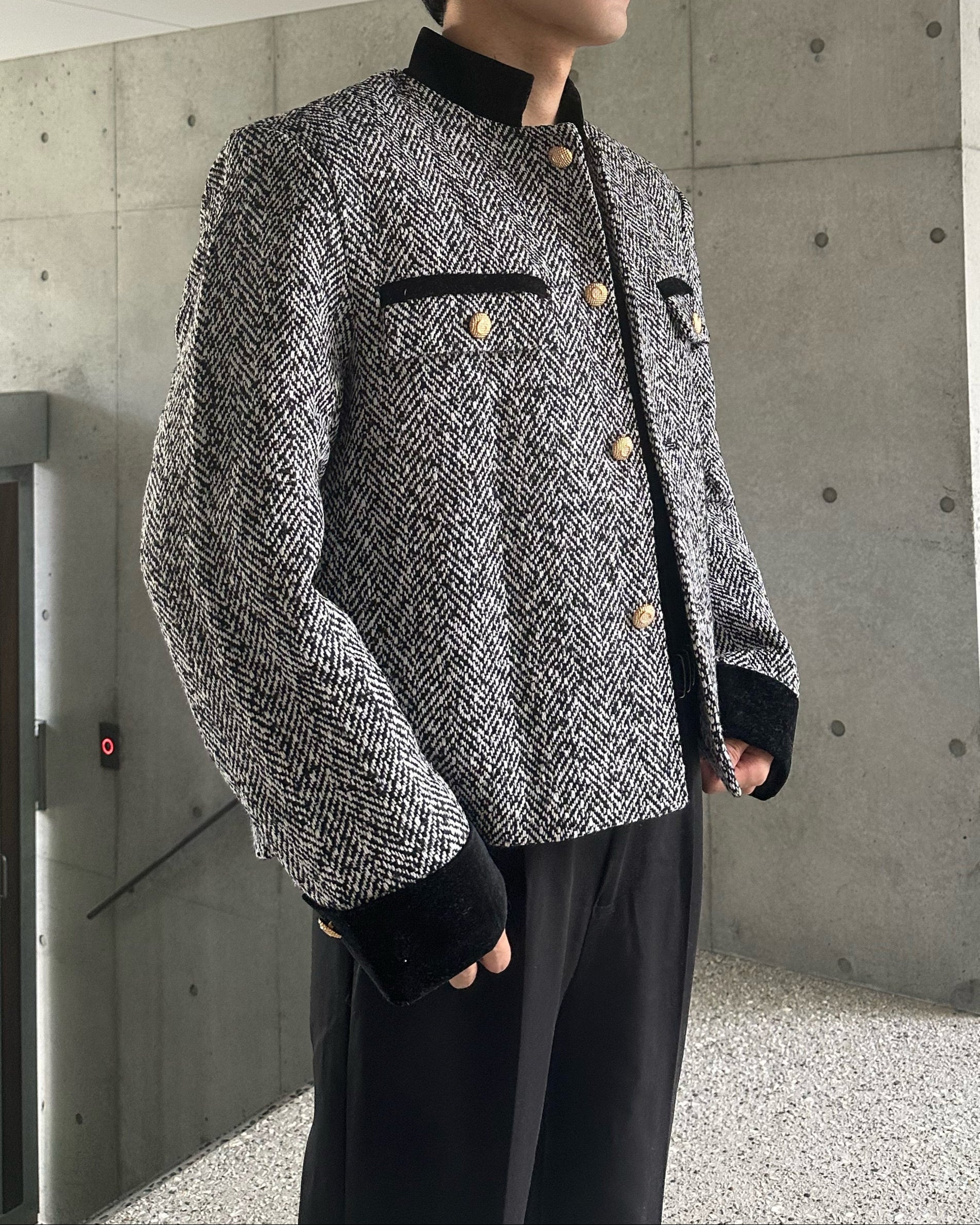 パイピングツイードジャケット Ot30012