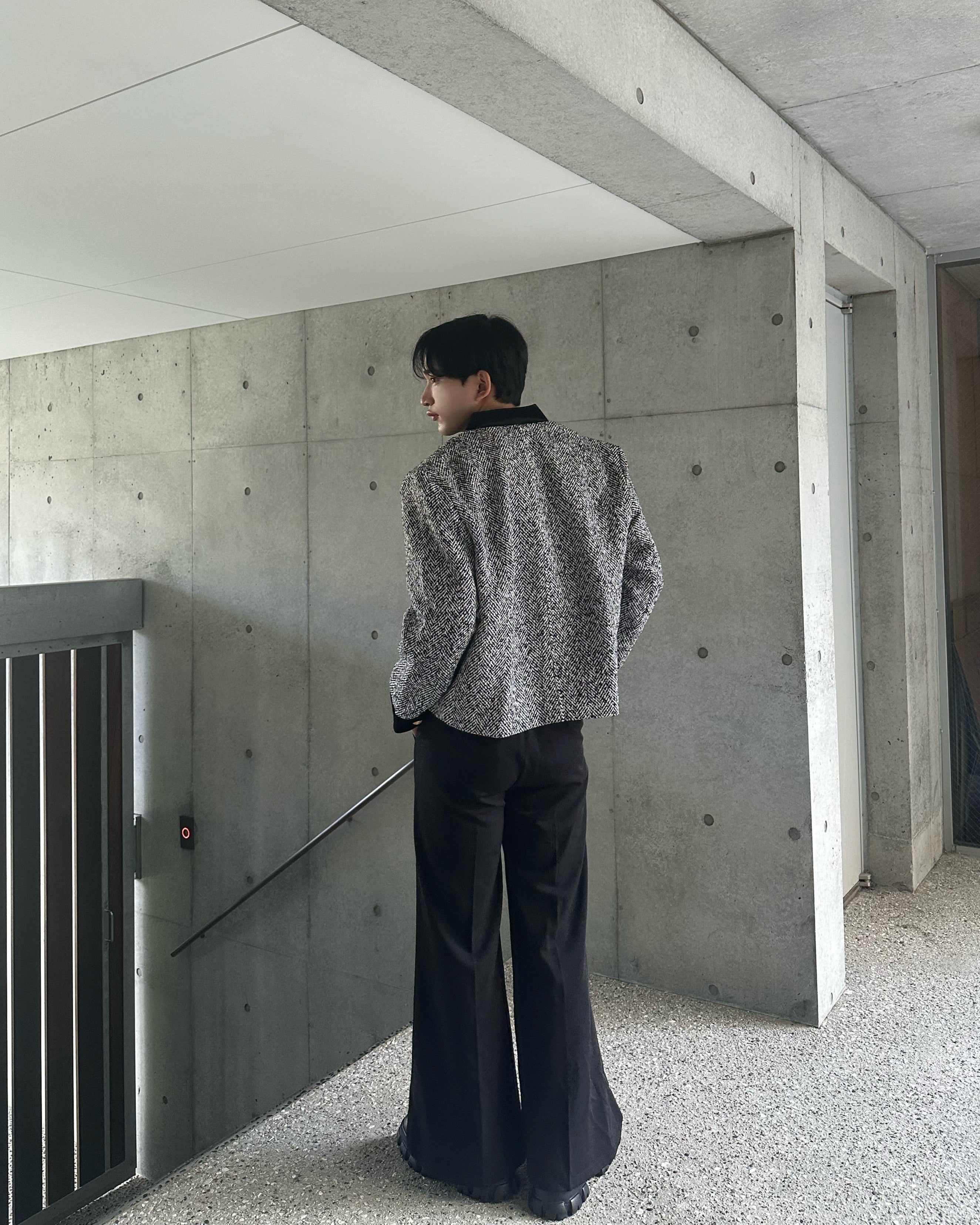 パイピングツイードジャケット Ot30012