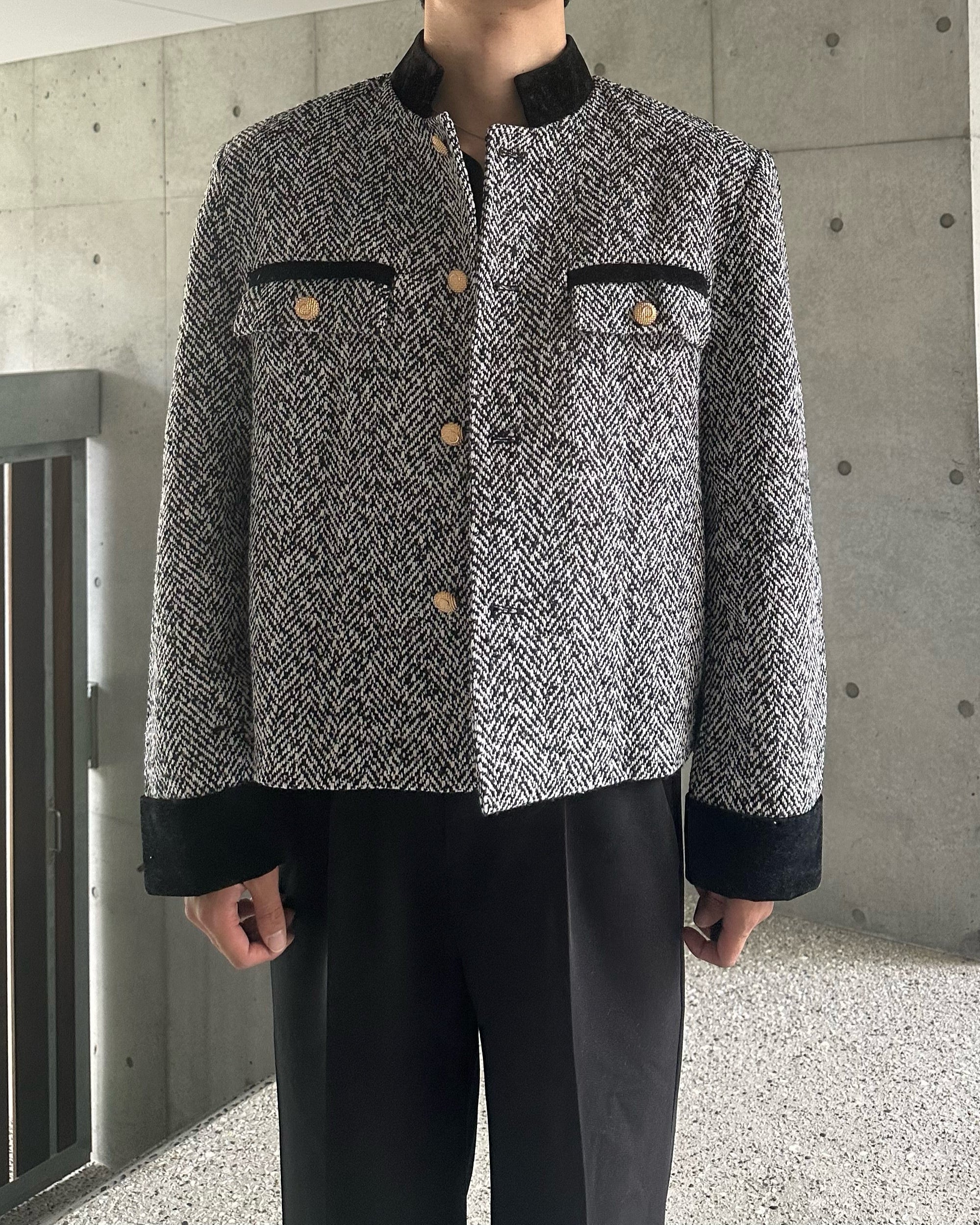 パイピングツイードジャケット Ot30012