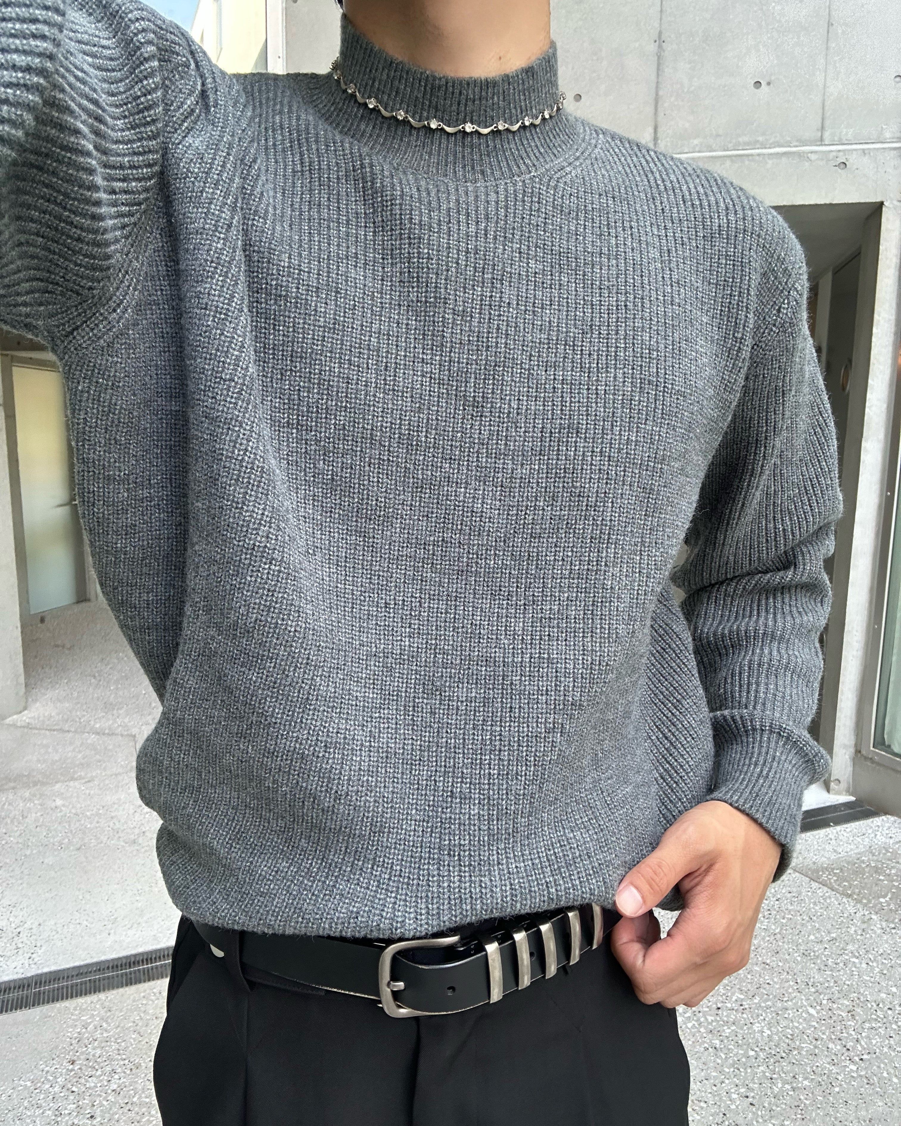 クラシックハーフネックニット Ot20090
