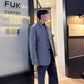 gray stylish tailored jacket Ot5078
