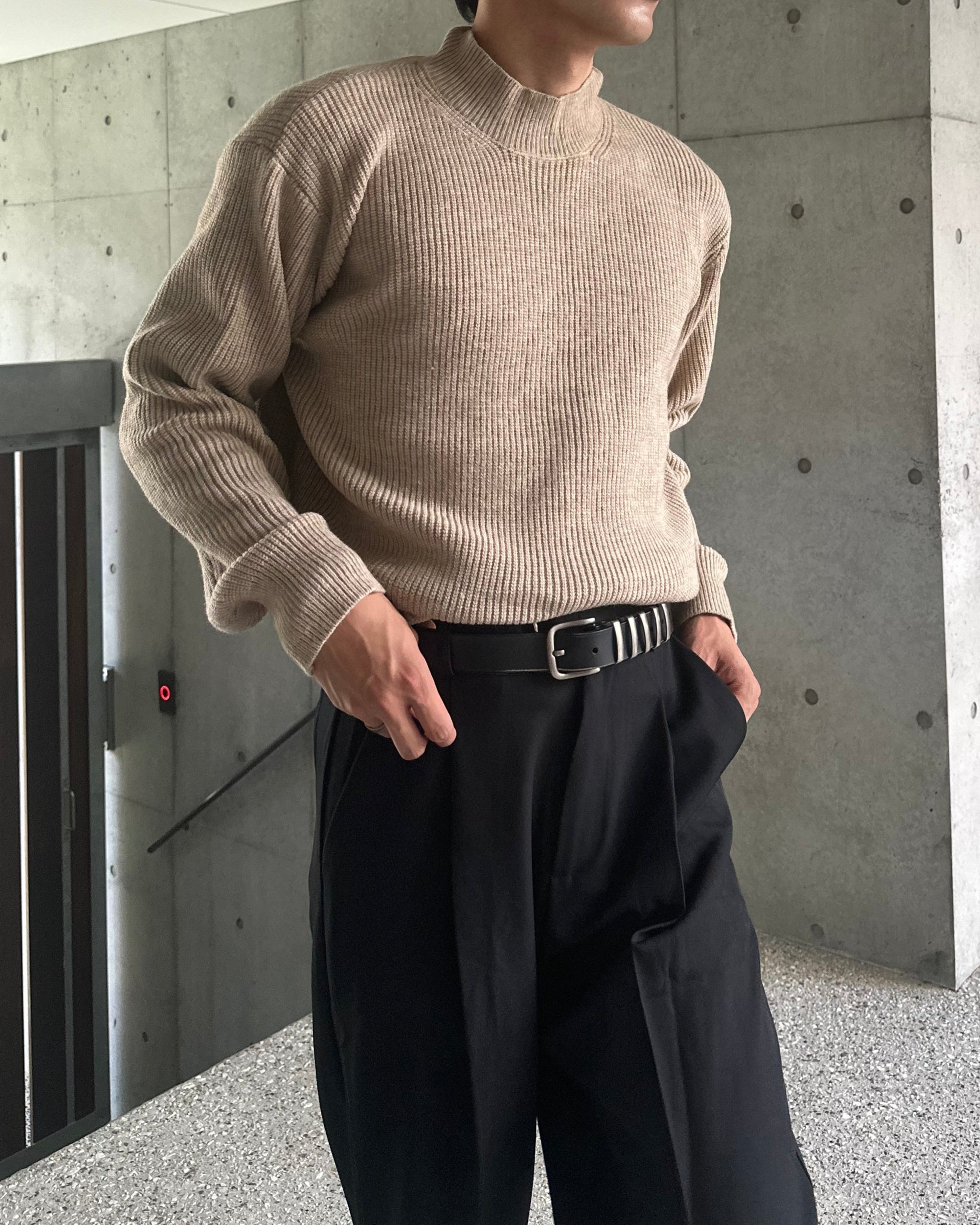 クラシックハーフネックニット Ot20090
