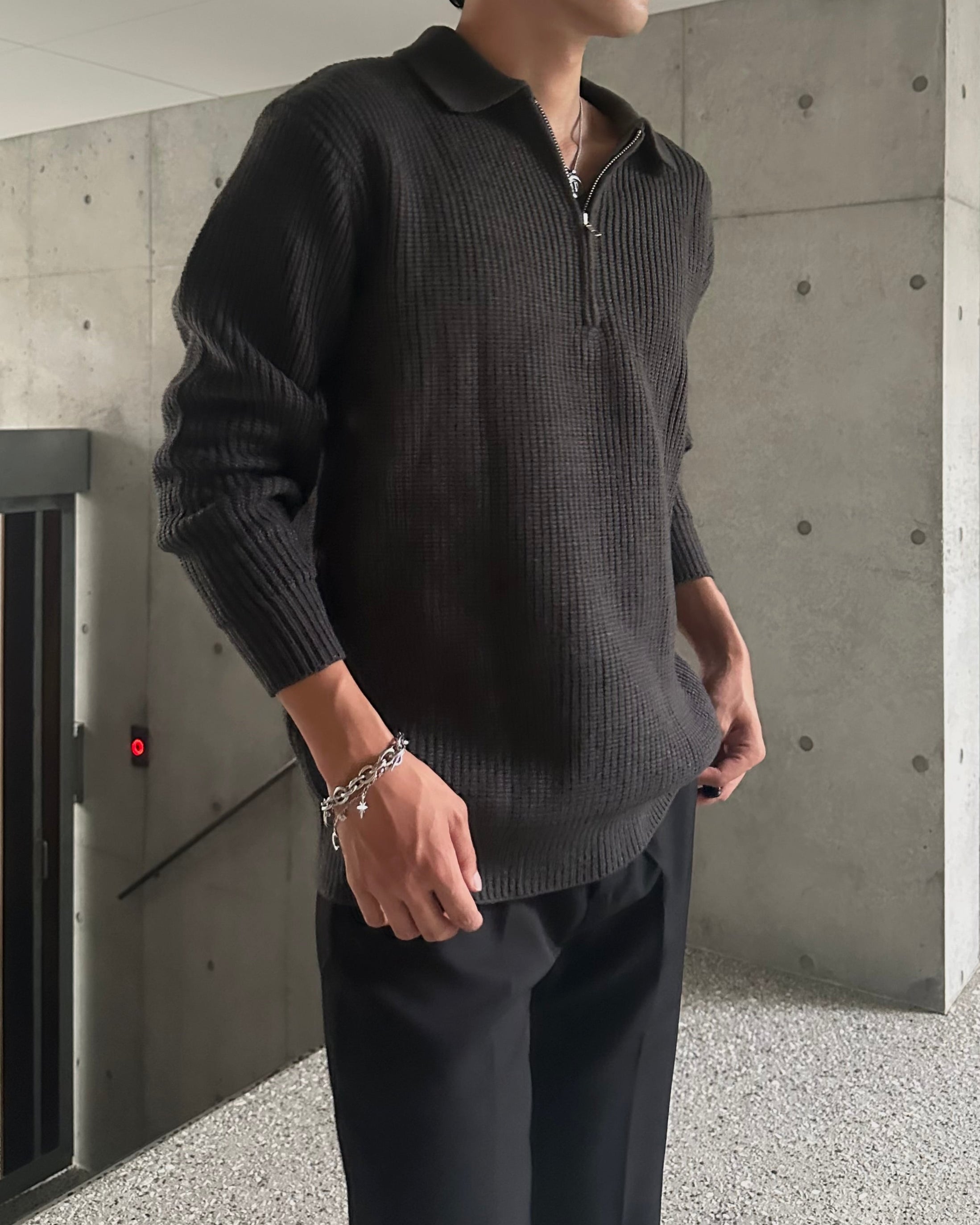 CASTELBAJAC ハーフジップ ニット セーター スヌーピー XL 90s