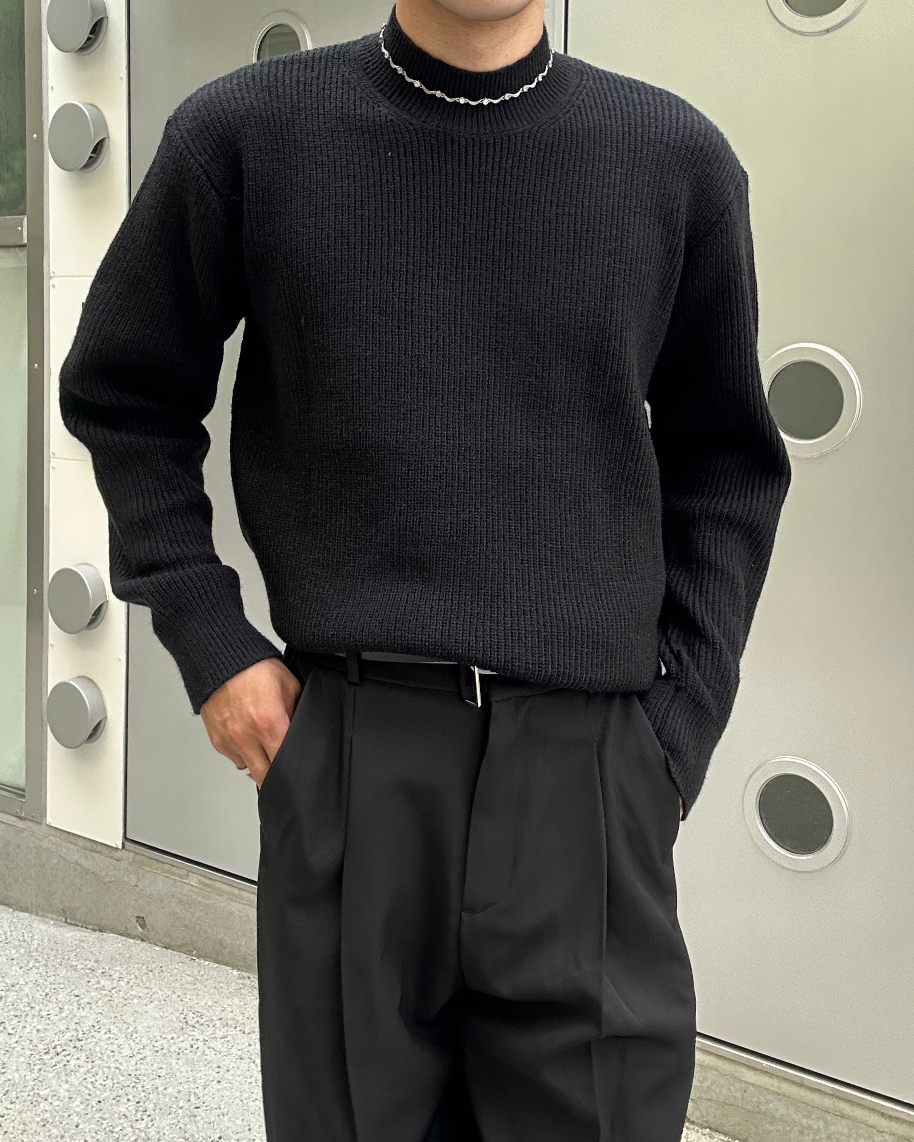 クラシックハーフネックニット Ot20090