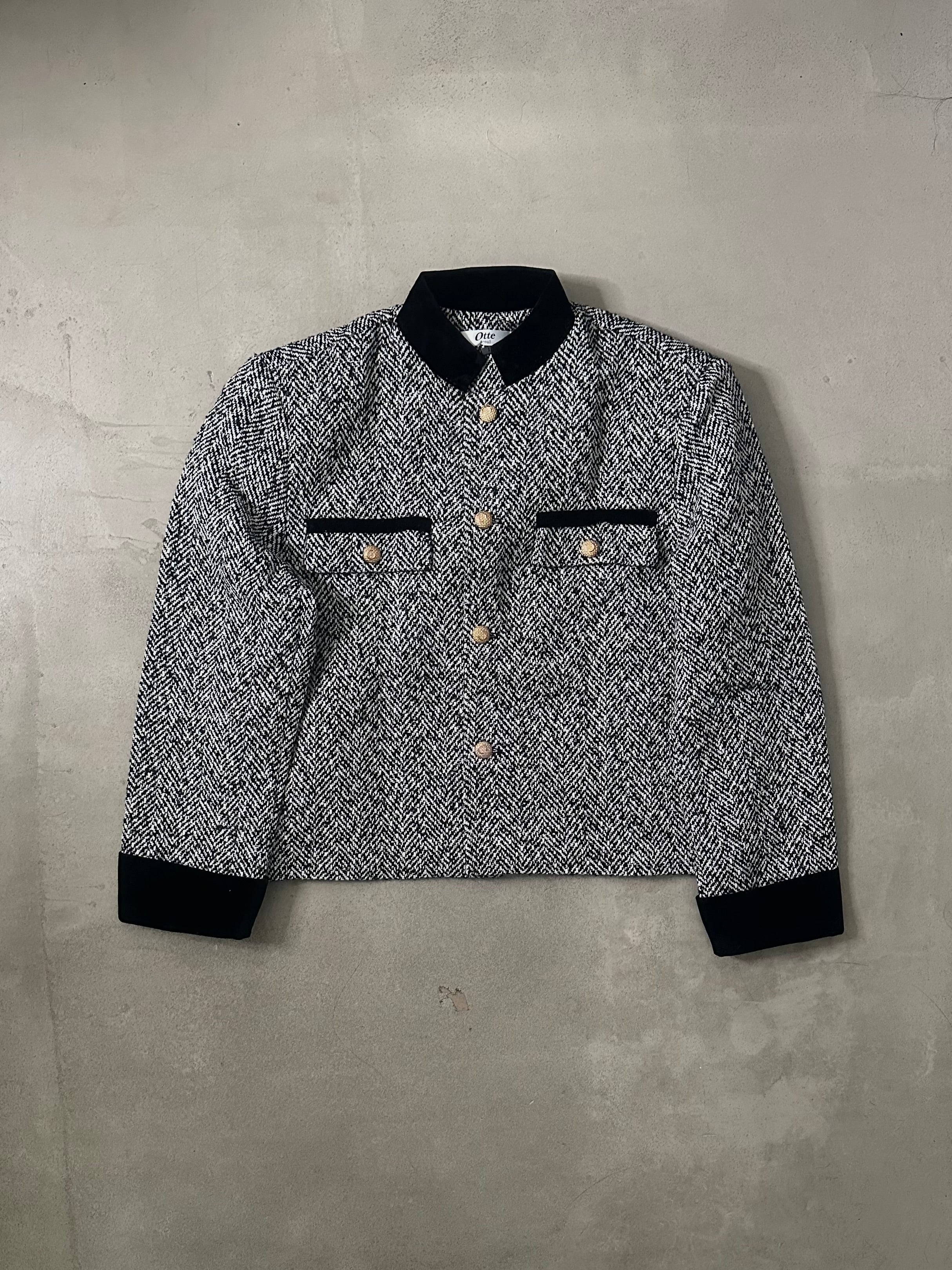 パイピングツイードジャケット Ot30012