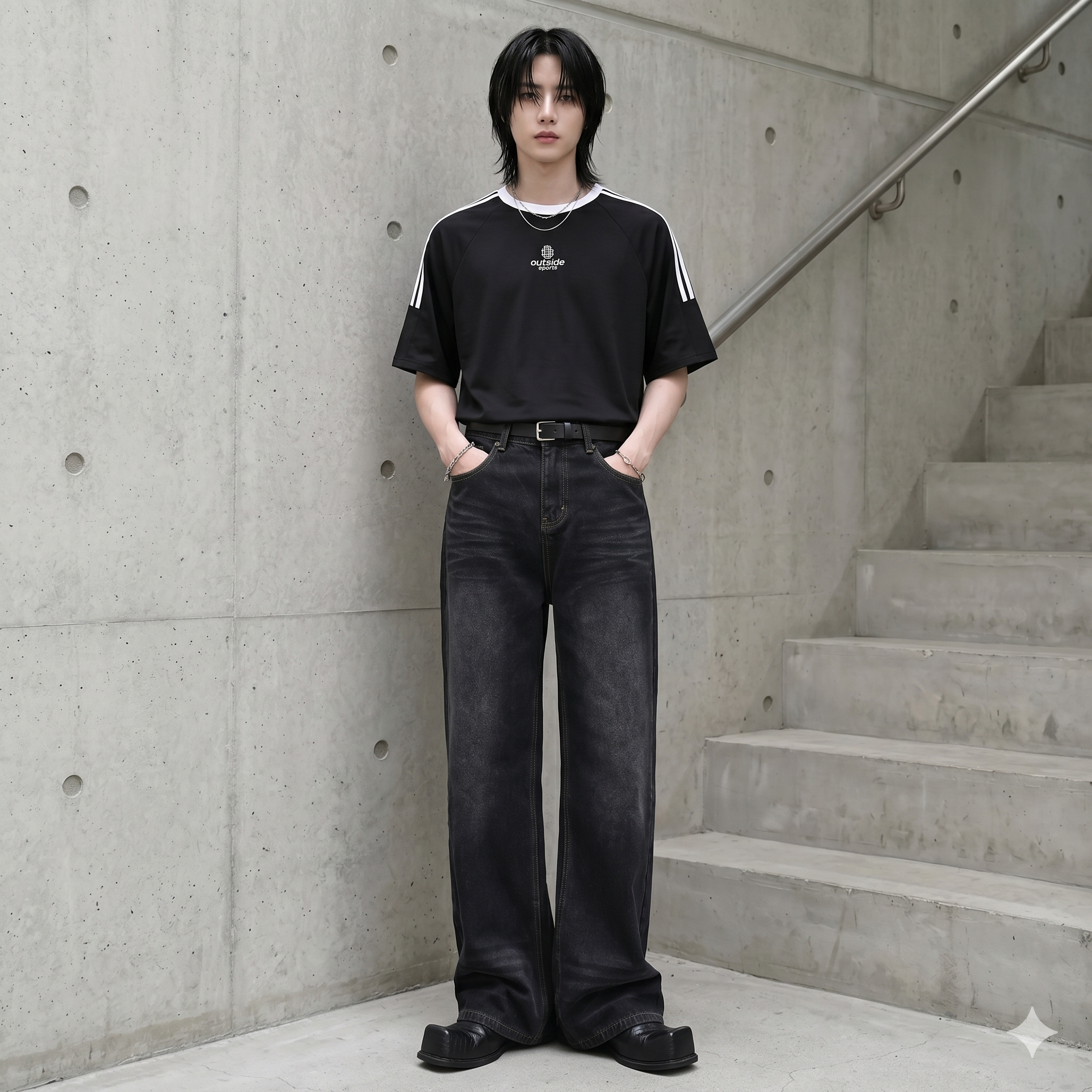 クルーネックラインTシャツ Ot20183