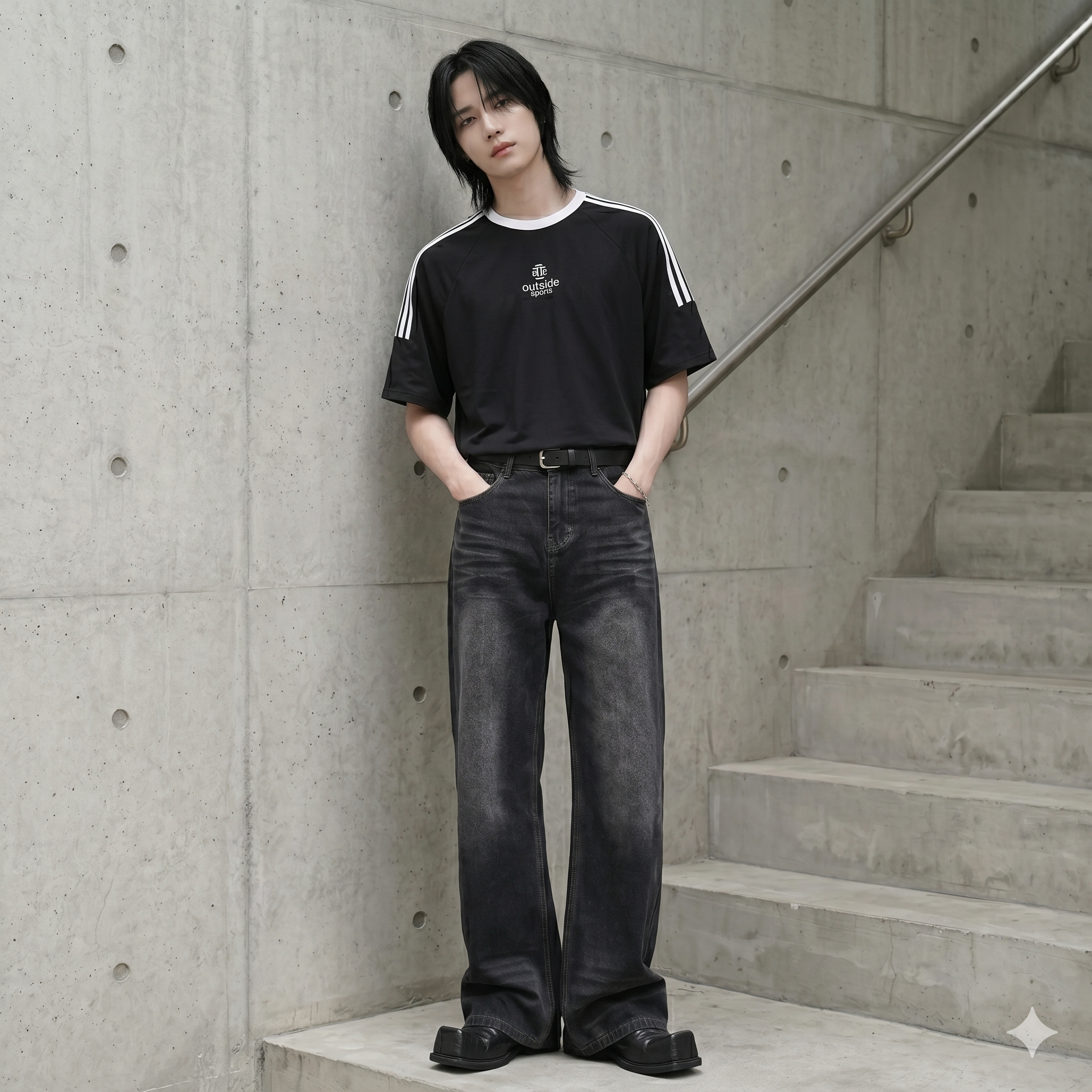 クルーネックラインTシャツ Ot20183