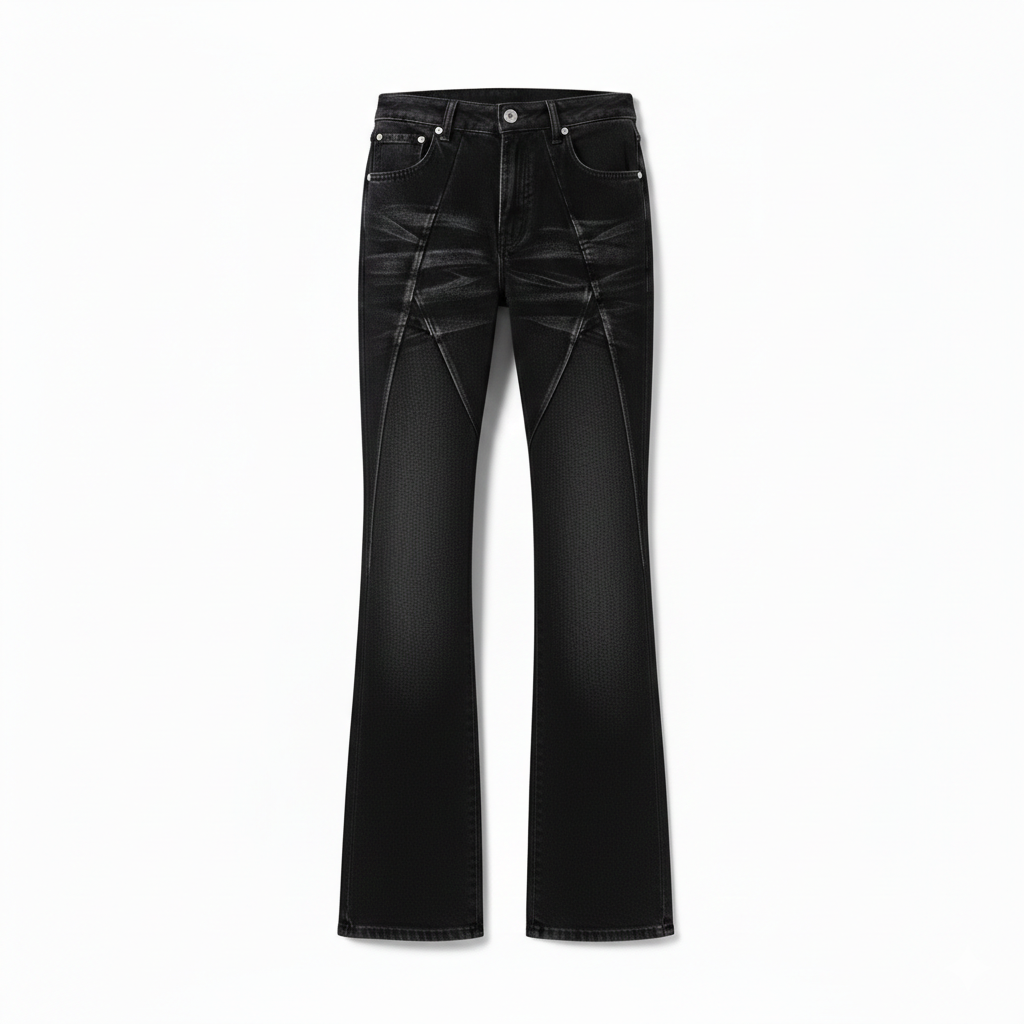 ダークブラックフレアデニム Ot11725