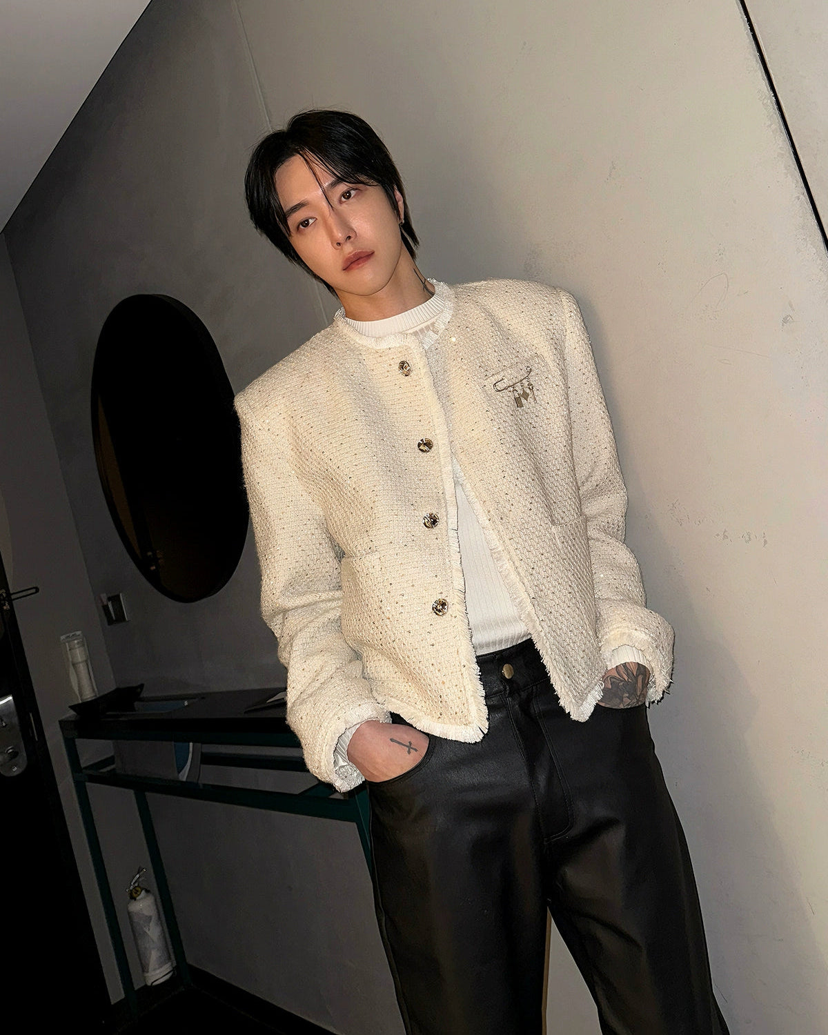 ラグジュアリーミックスツイードジャケット Ot30047