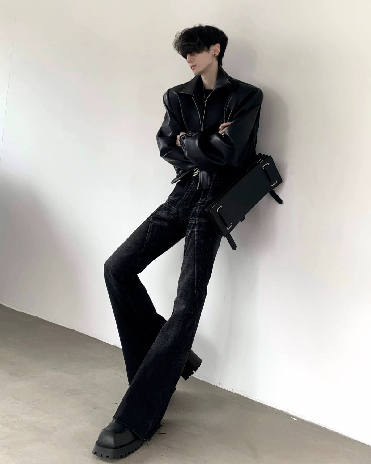 ダークブラックフレアデニム Ot11725