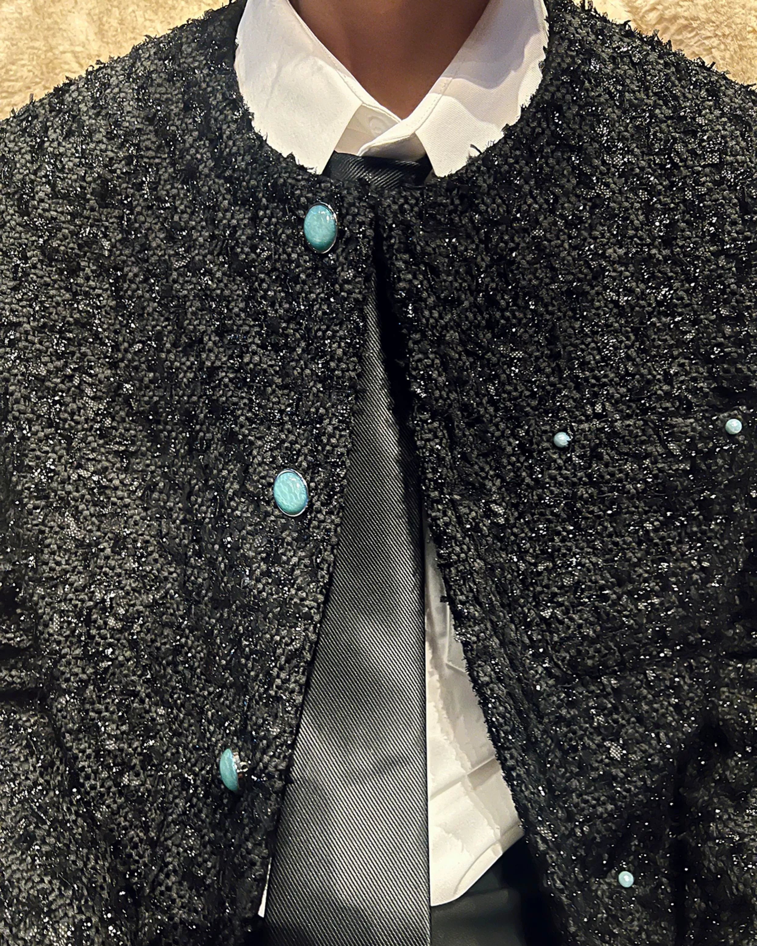 ラメツイードカーデジャケット Ot30046