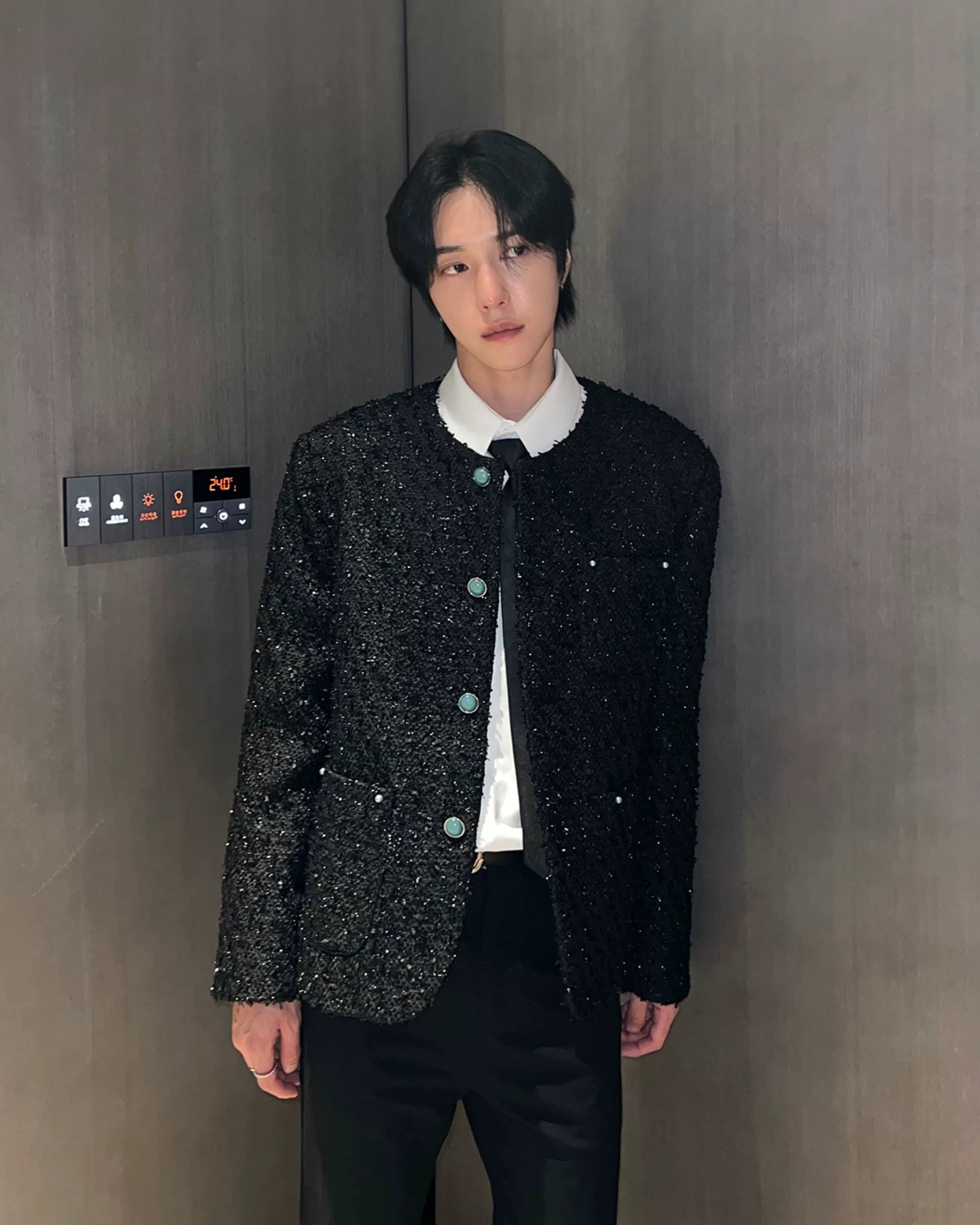 ラメツイードカーデジャケット Ot30046