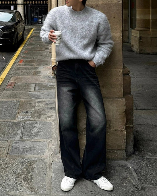 コリアンウォッシュブラックデニム Ot11728