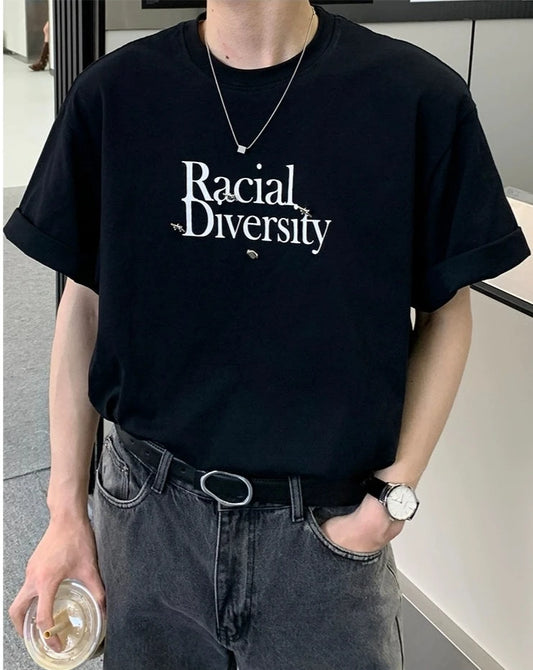 RacialプリントTシャツ Ot4760