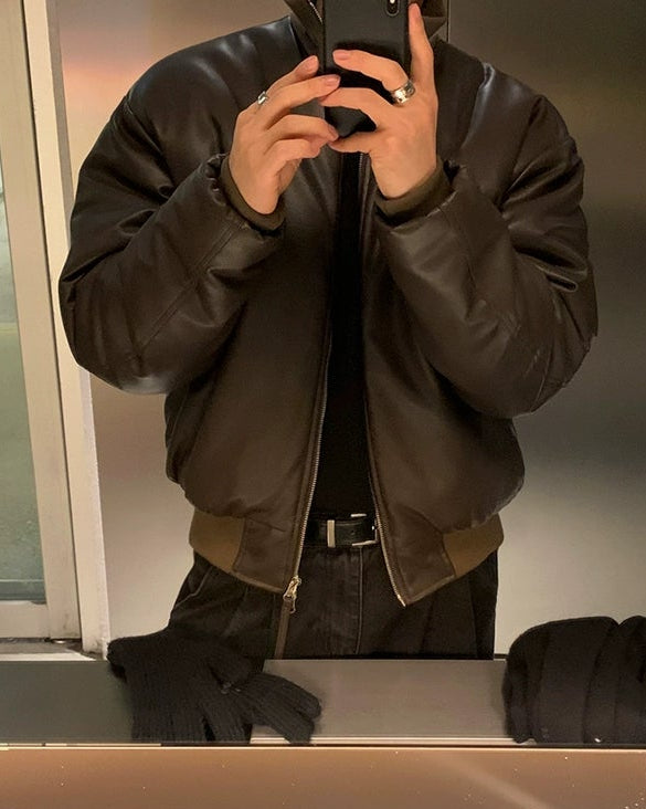 ショートPUレザージャケット Ot30042