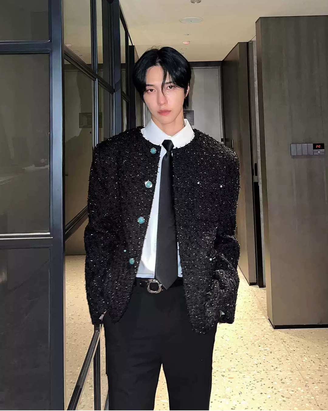 ラメツイードカーデジャケット Ot30046