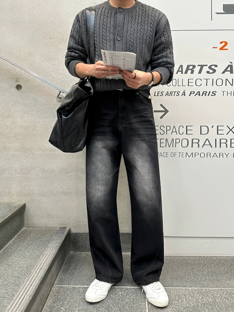 コリアンウォッシュブラックデニム Ot11728