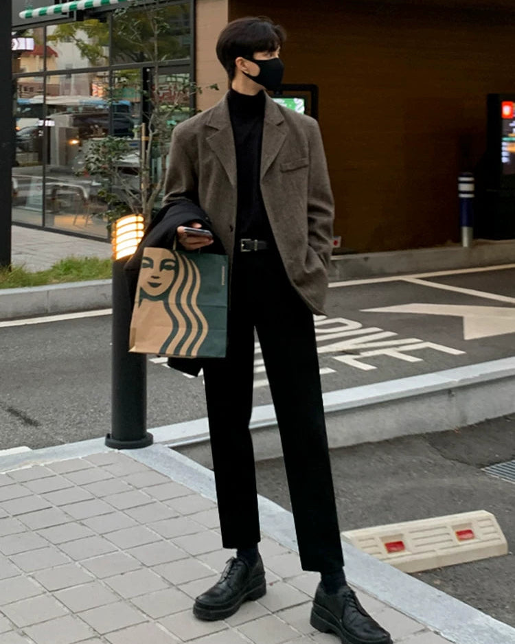 クリーンブラウンウールジャケット Ot30050