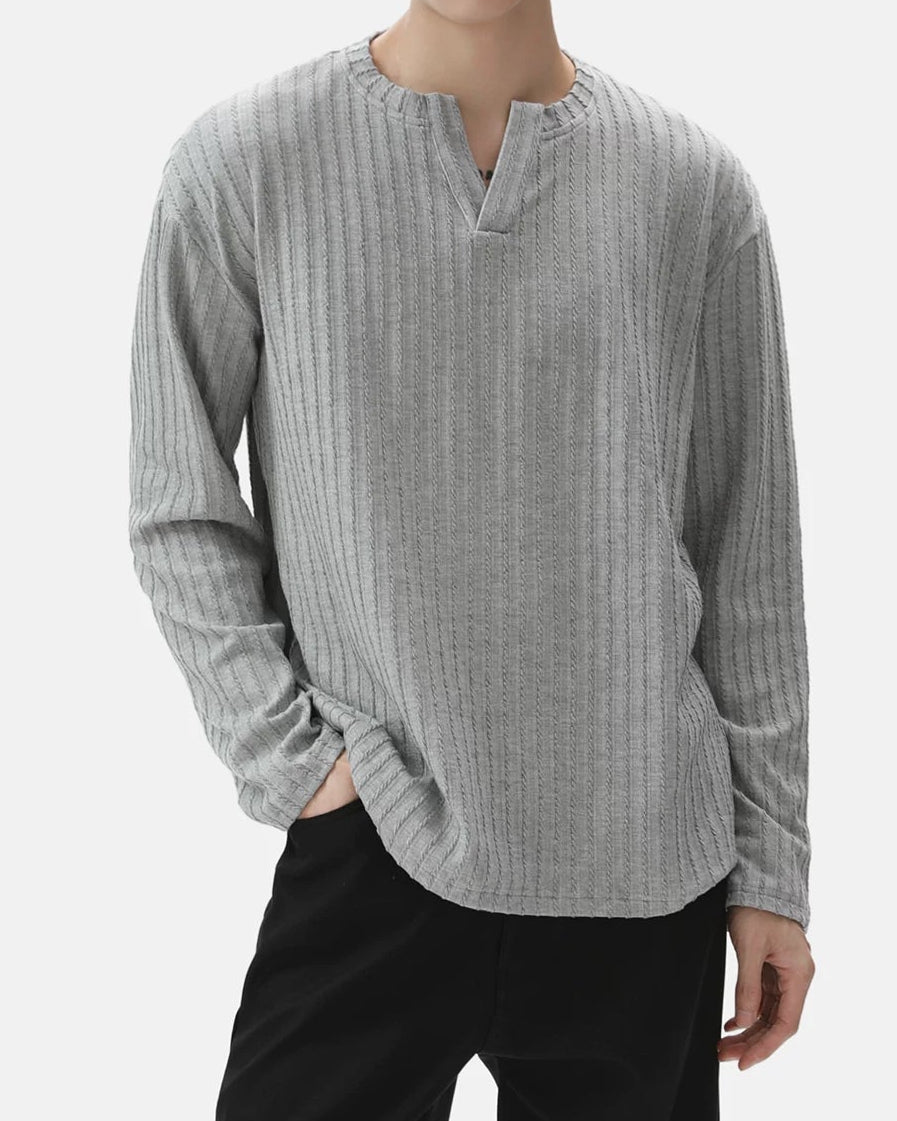 VネックシンプルロングTシャツ Ot20220