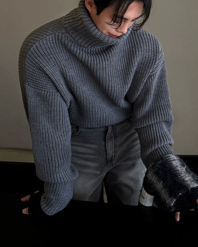 グレーハイネックネックシャツ Ot20122