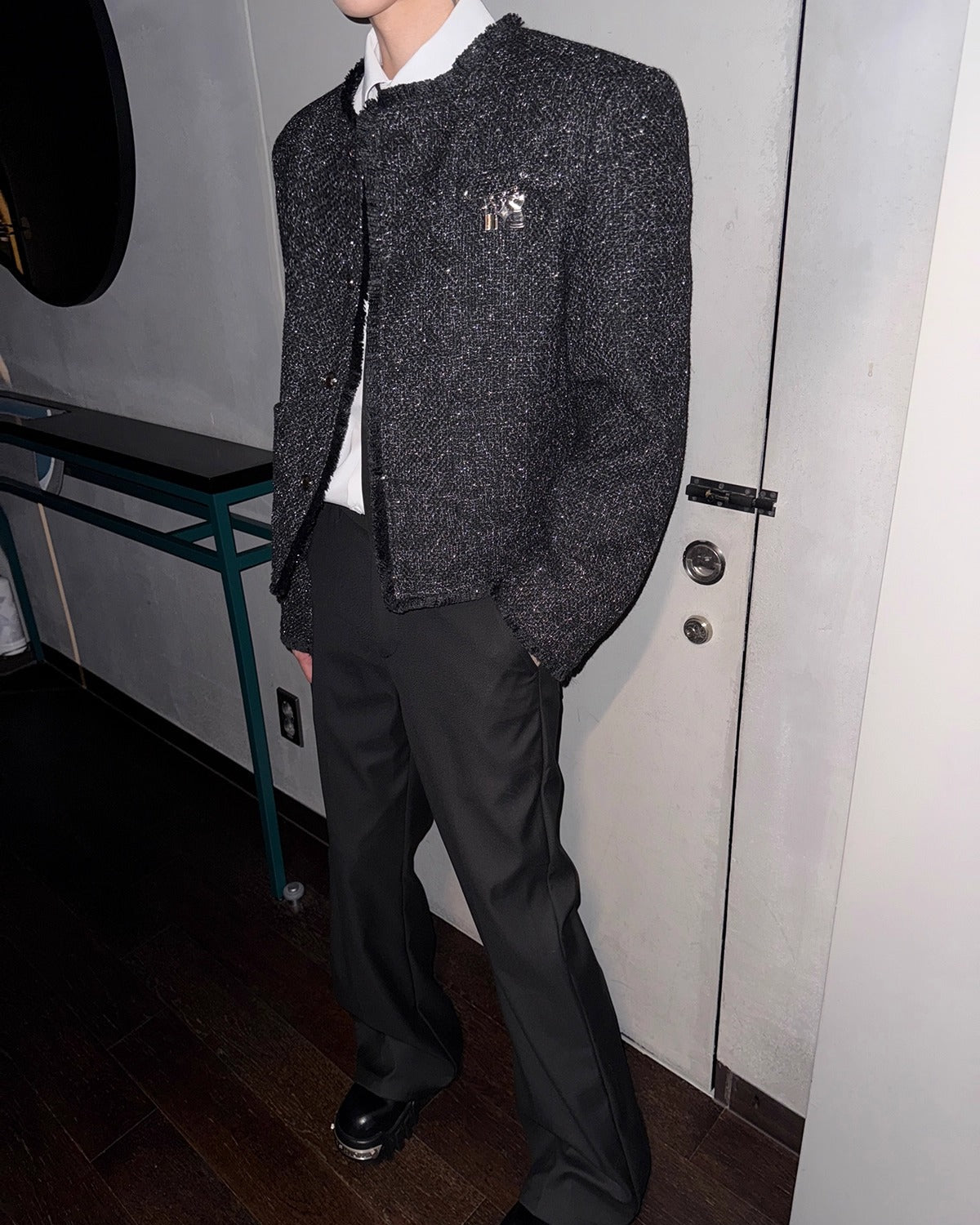 ラグジュアリーミックスツイードジャケット Ot30047