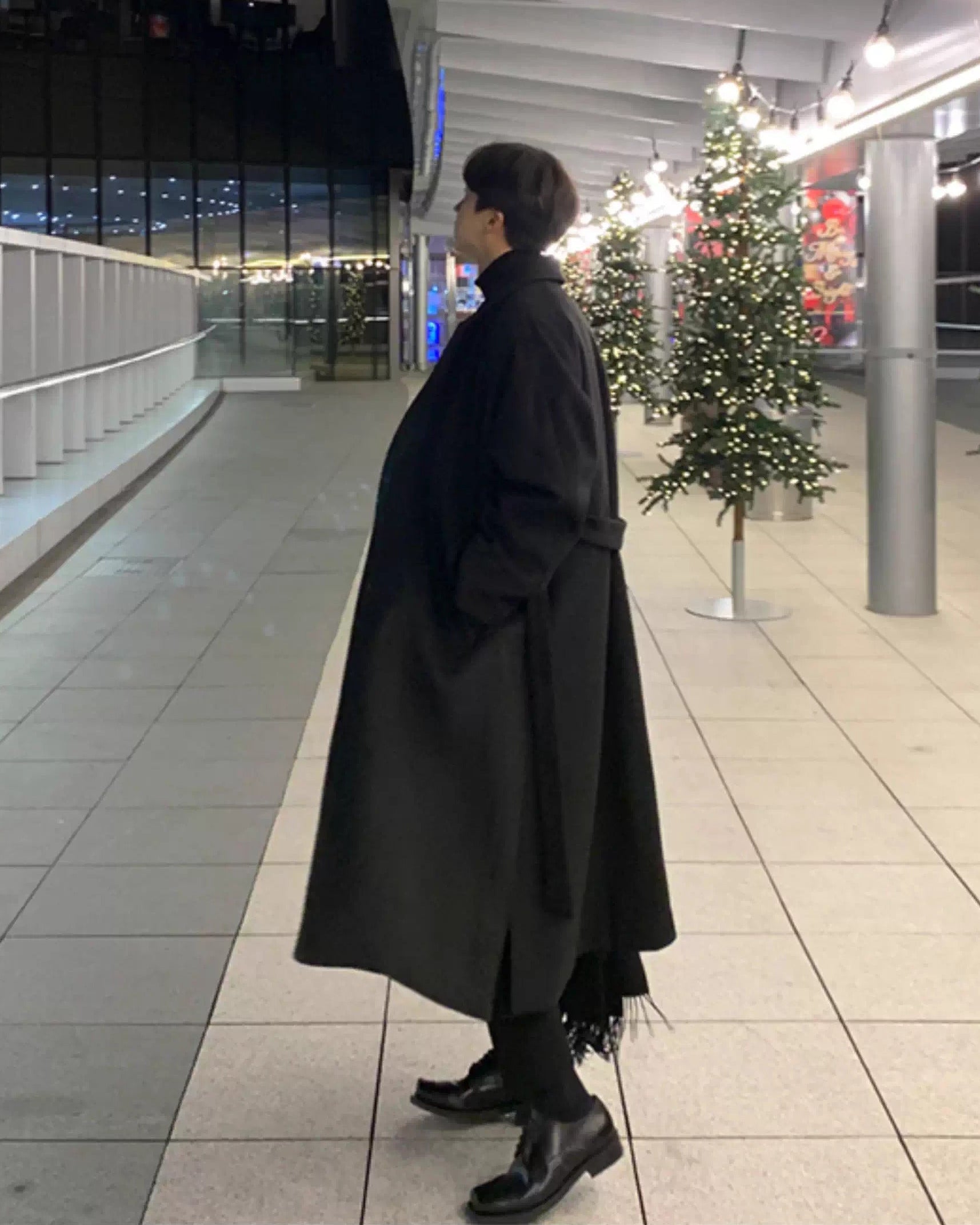 コリアンウールトレンチコーデ Ot30049