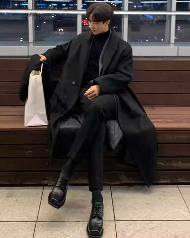 コリアンウールトレンチコーデ Ot30049