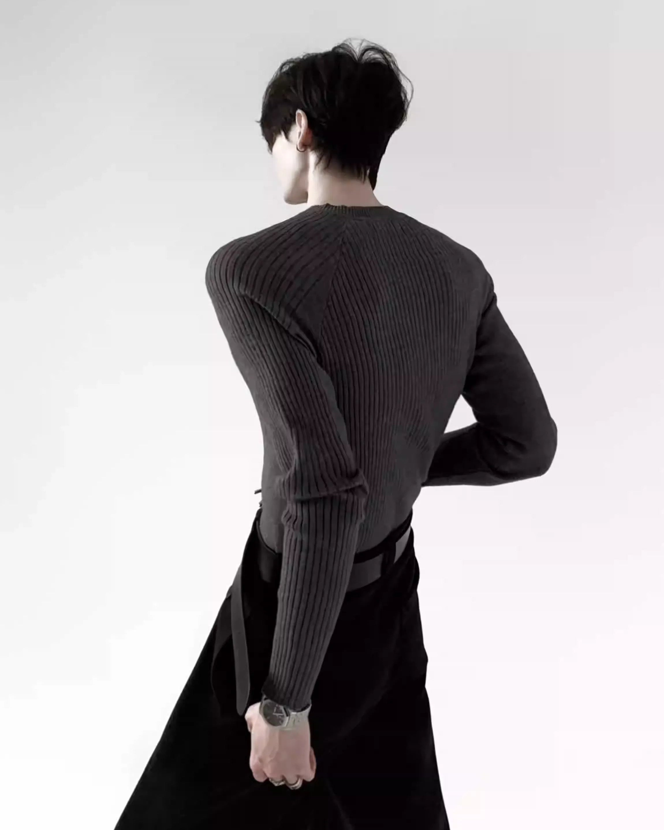 クリーンリブニットトップス Ot20125