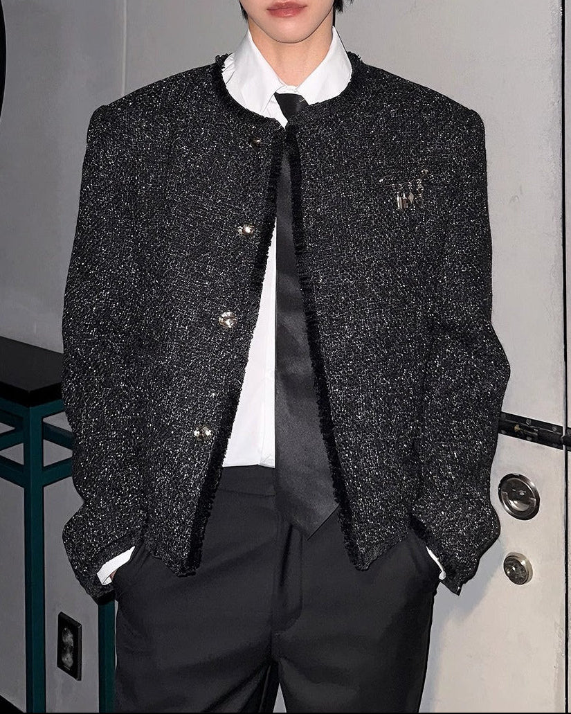 ラグジュアリーミックスツイードジャケット Ot30047