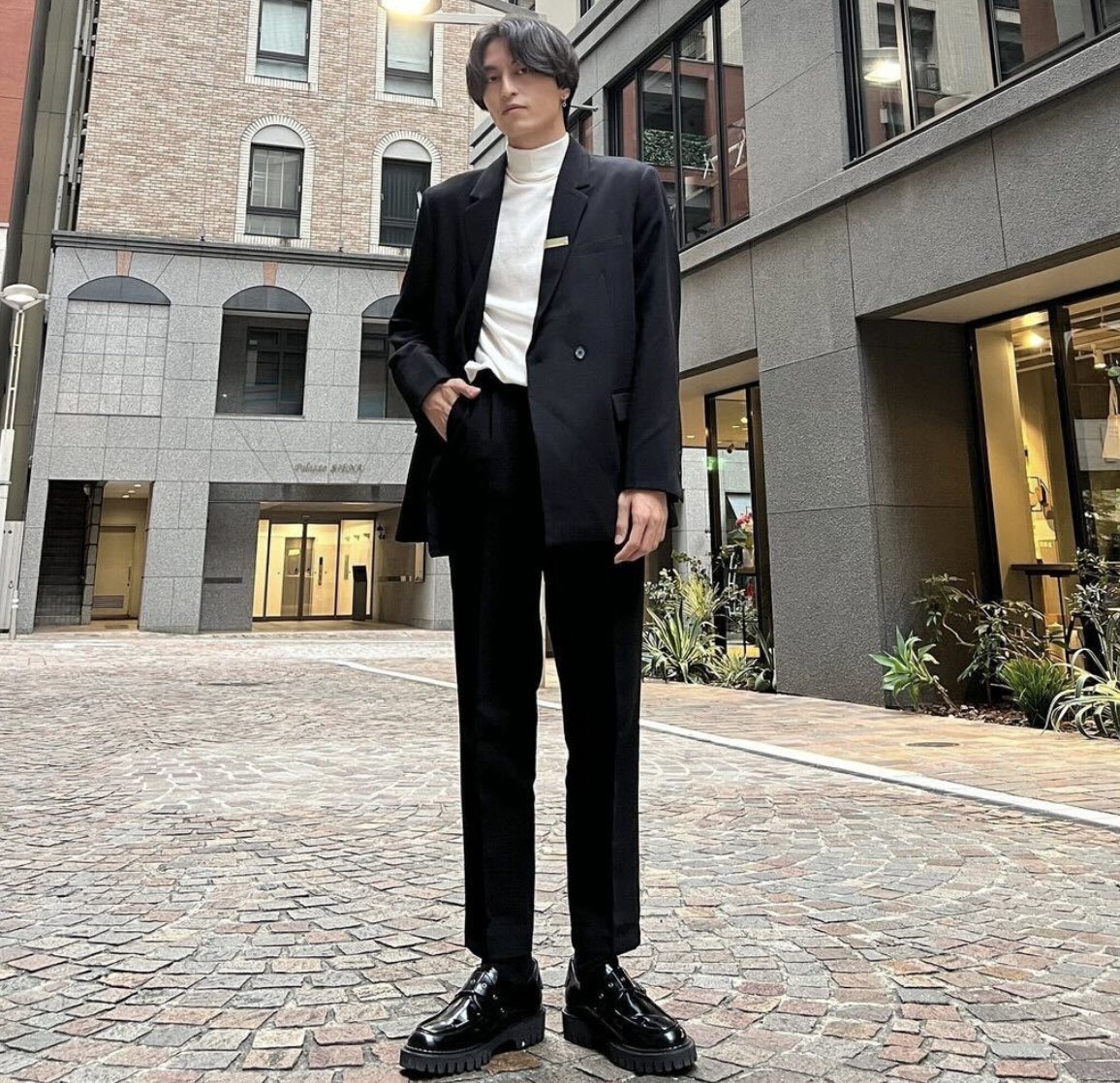 コリアンレトロセットアップ(長袖)Ot1023|韓国メンズファッション