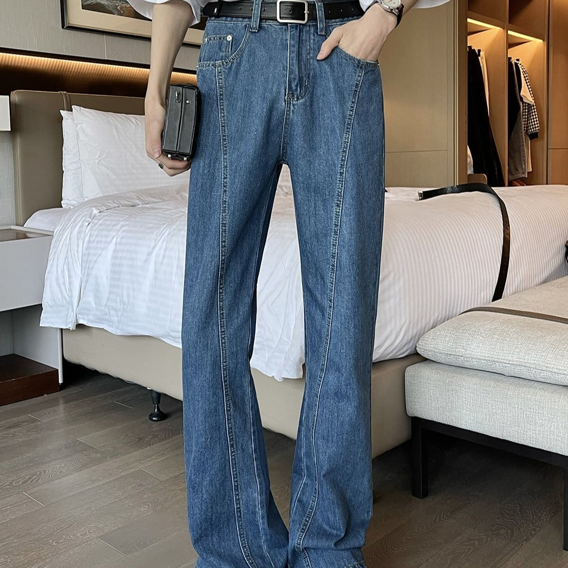 stylish line flare denim Ot5251