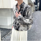 monochrome ink loose shirt Ot5152