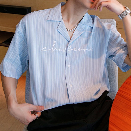 ワードストライプサマーシャツ Ot5200