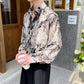 monochrome ink loose shirt Ot5152